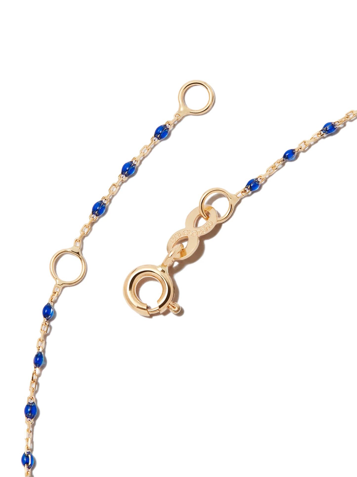 18kt yellow gold Lucky Heart bead-chain necklace