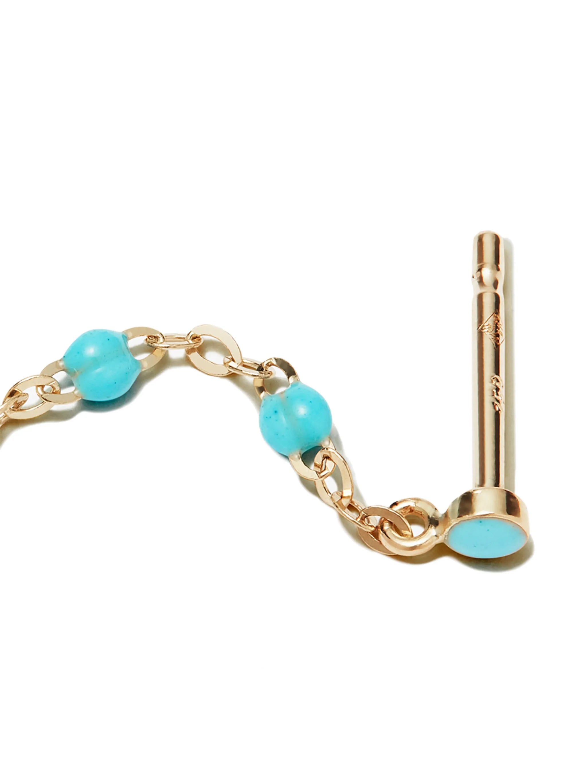 18kt yellow gold Classic Gigi turquoise earrings