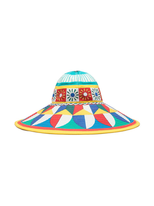 Carretto-print sun hat