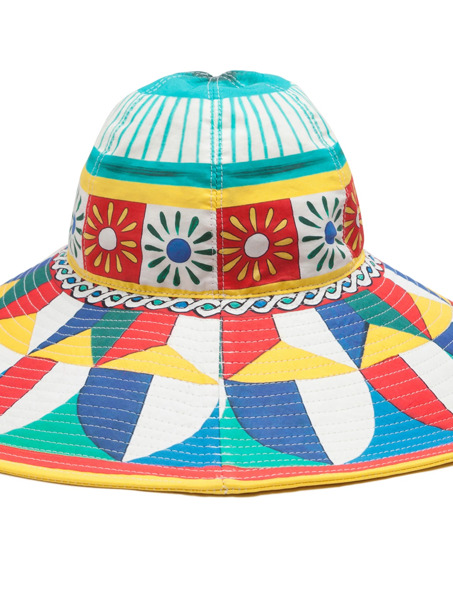 Carretto-print sun hat