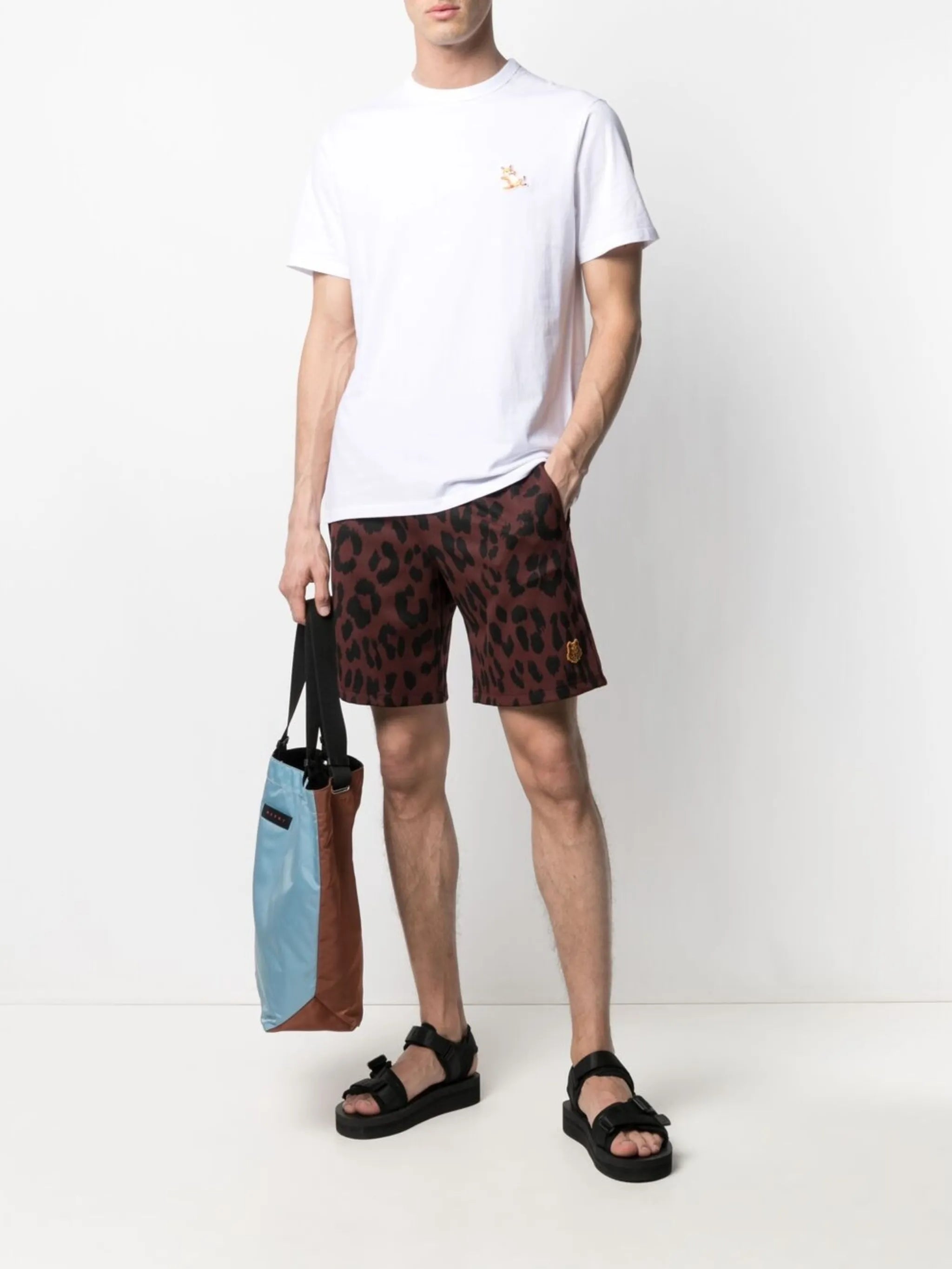 Chillax Fox logo-detail T-shirt
