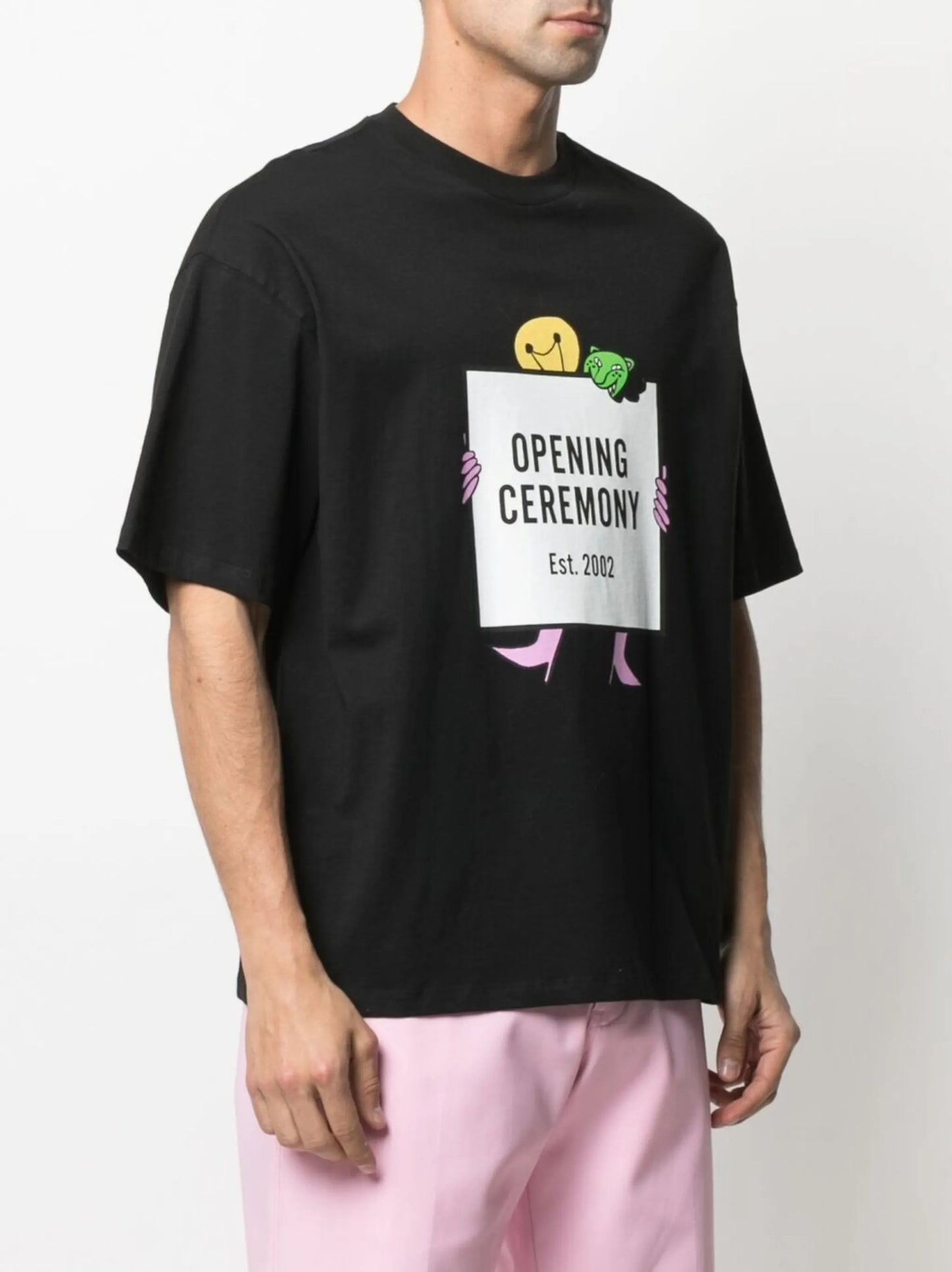 light bulb box logo print T-shirt