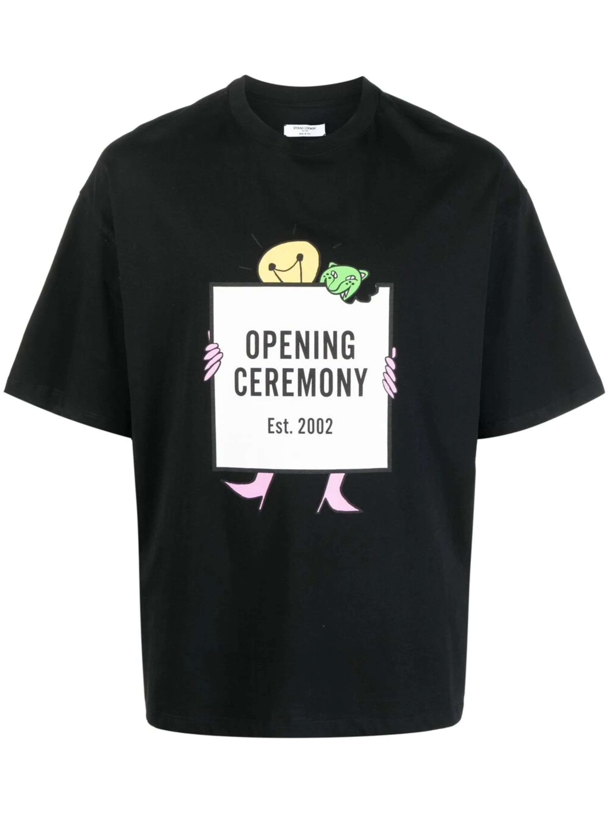light bulb box logo print T-shirt