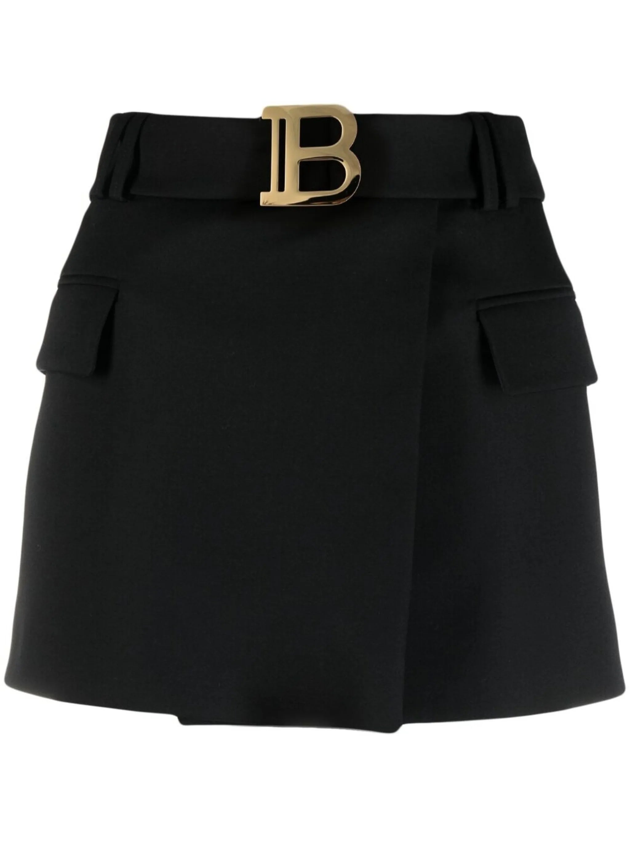 B-logo wrap skirt