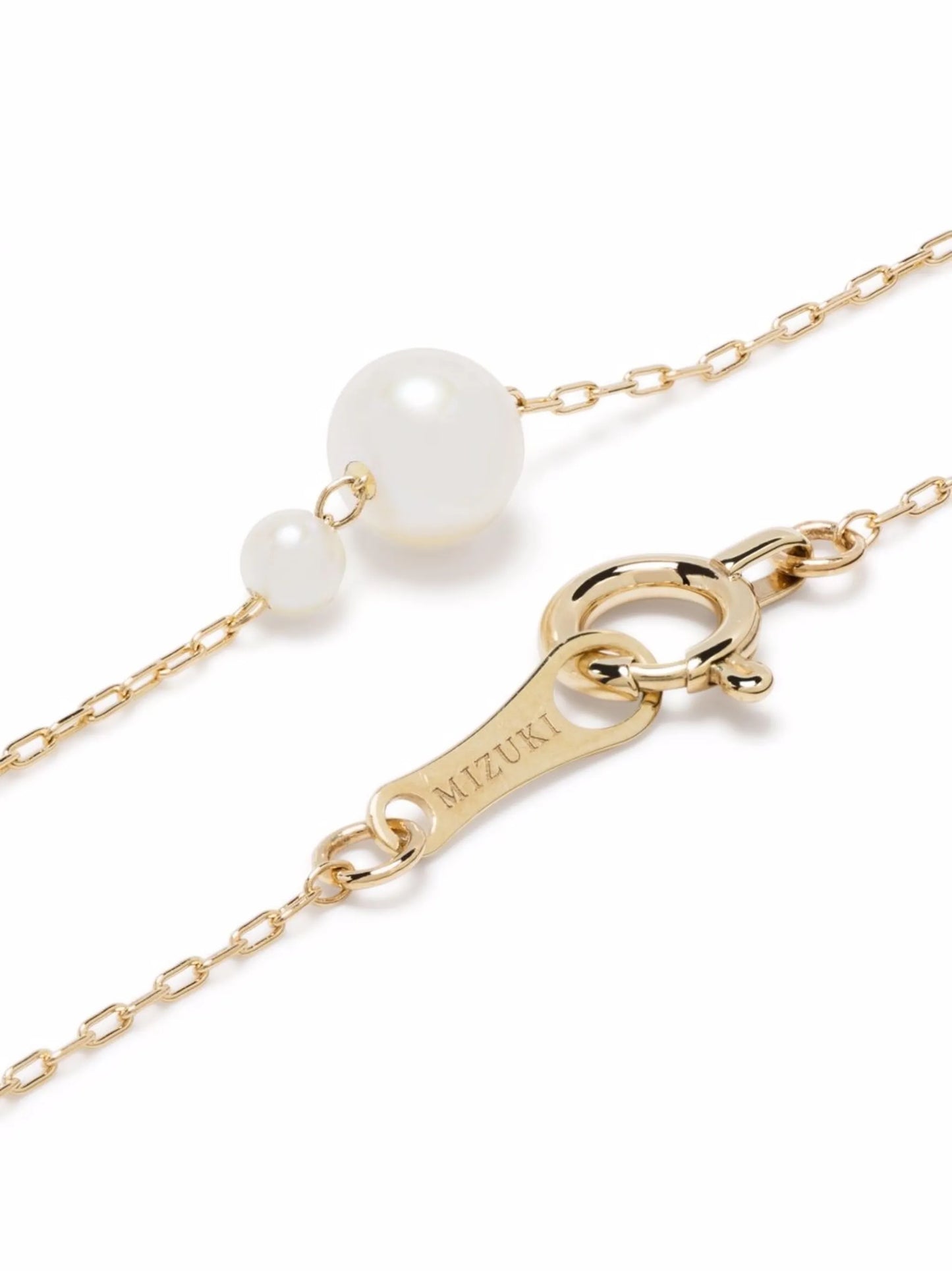 14kt yellow gold Kissing double floating pearl bracelet