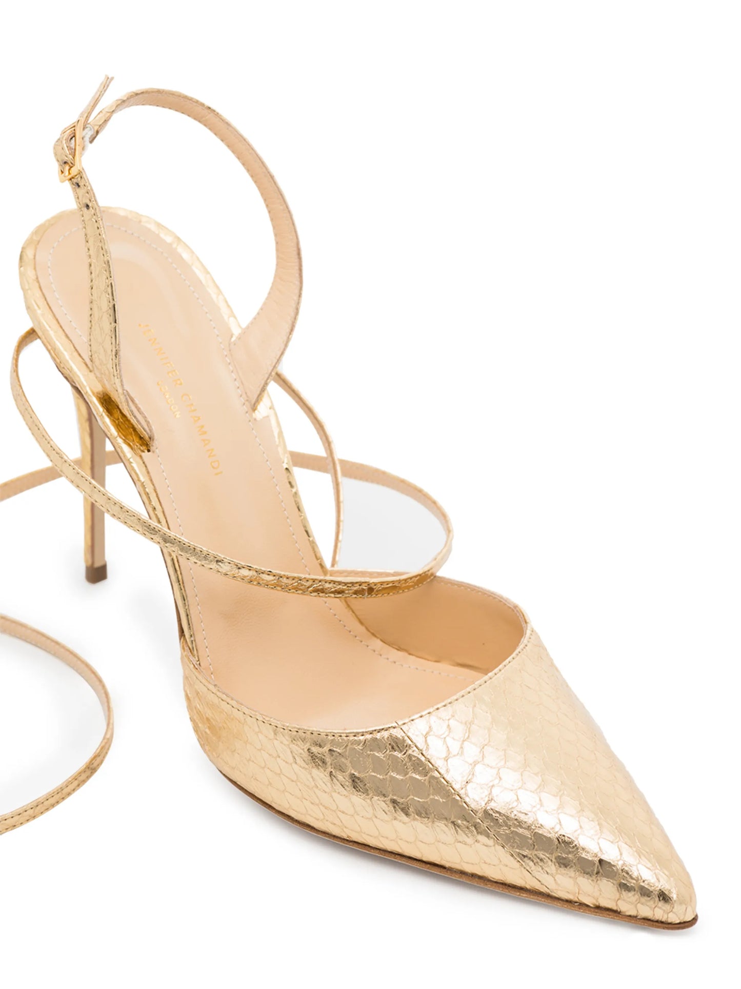 Vittorio snakeskin-effect leather 105mm pumps