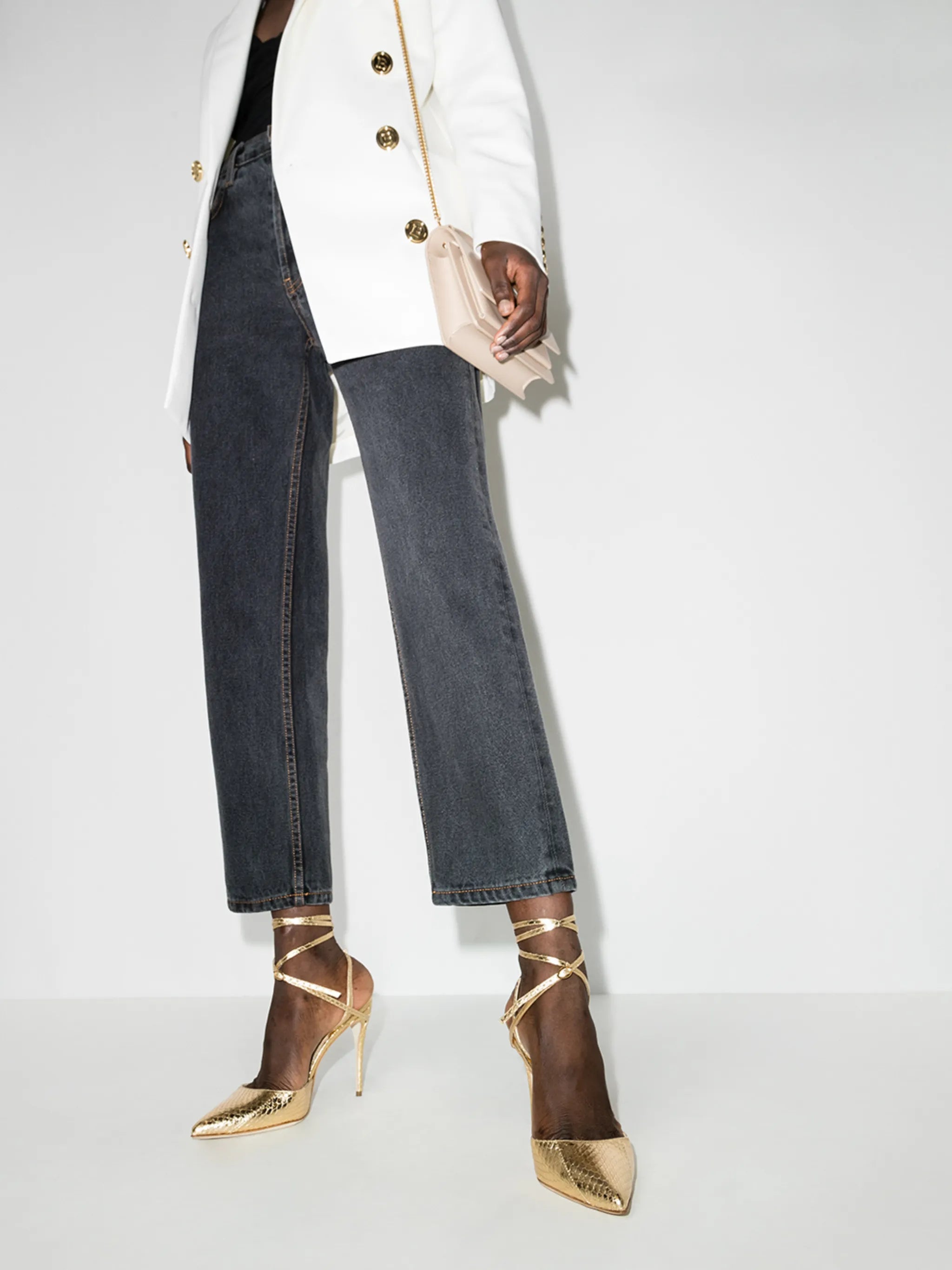 Vittorio snakeskin-effect leather 105mm pumps