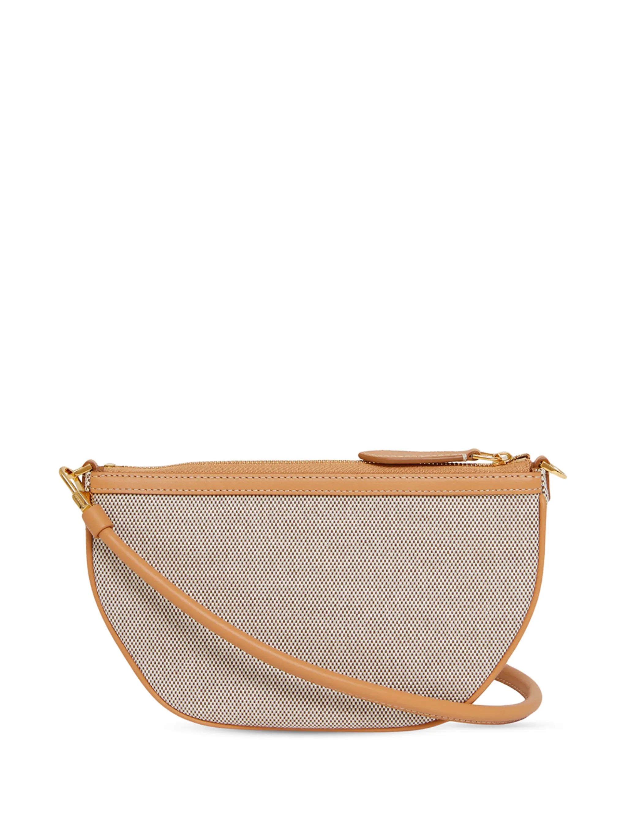 leather-trim Olympia pouch bag