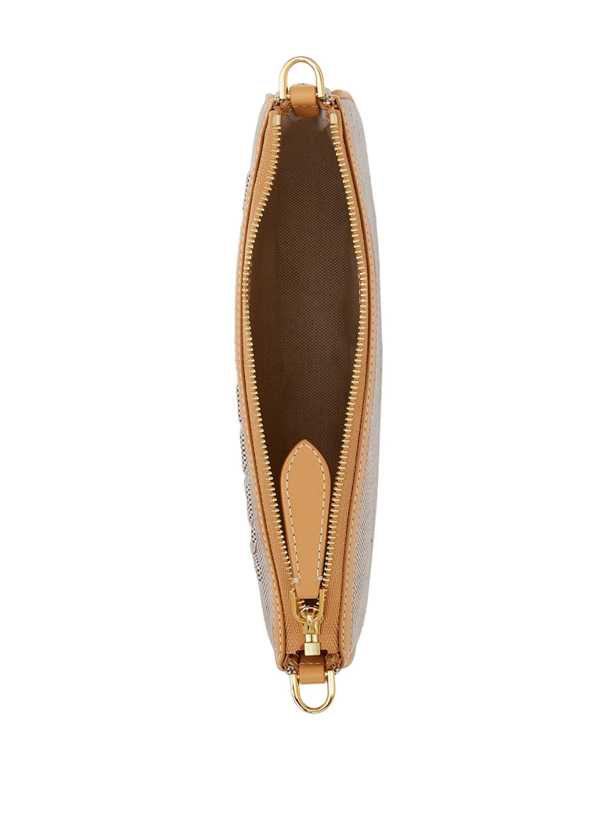 leather-trim Olympia pouch bag