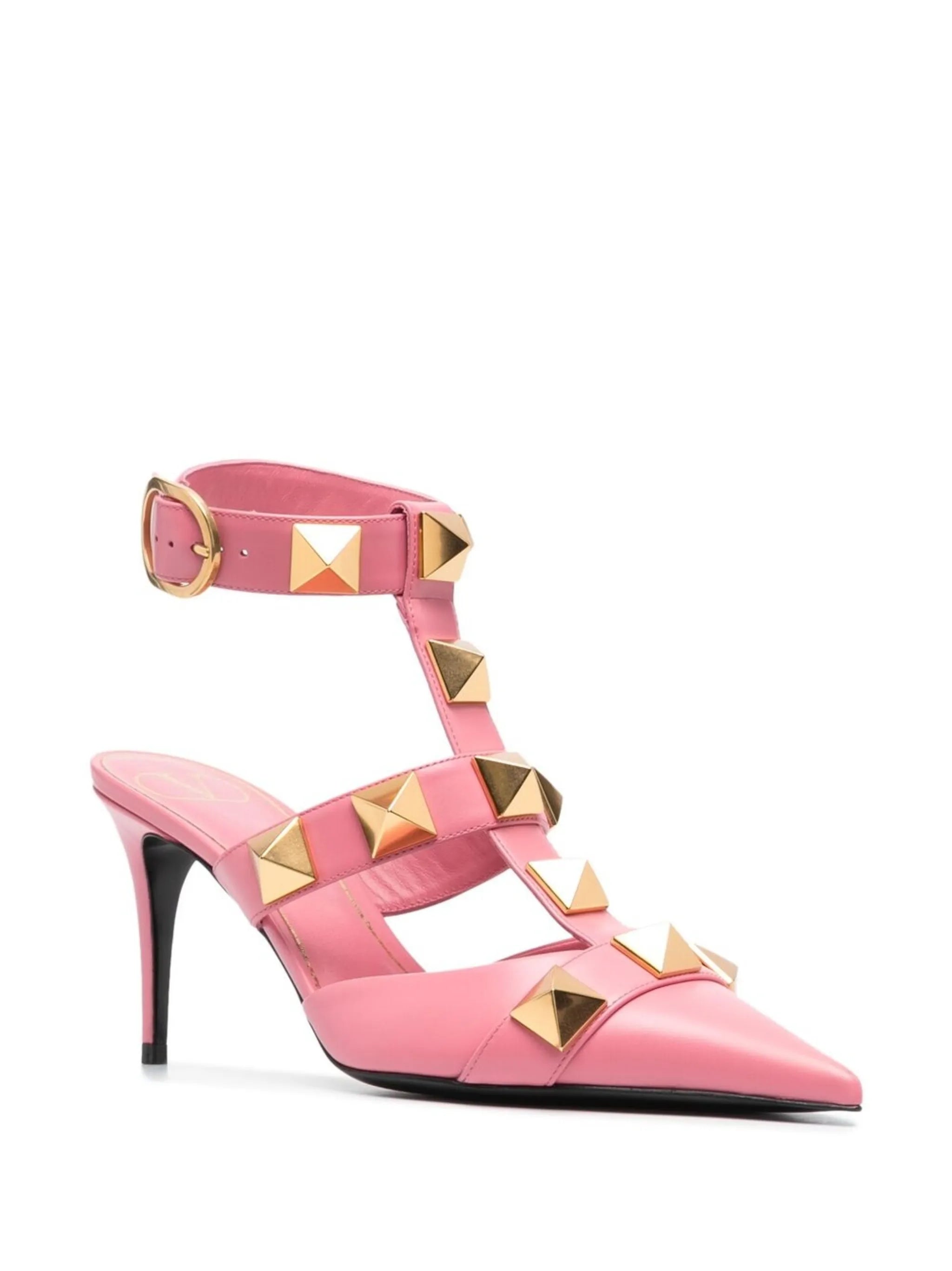 Roman Stud 80mm caged pumps