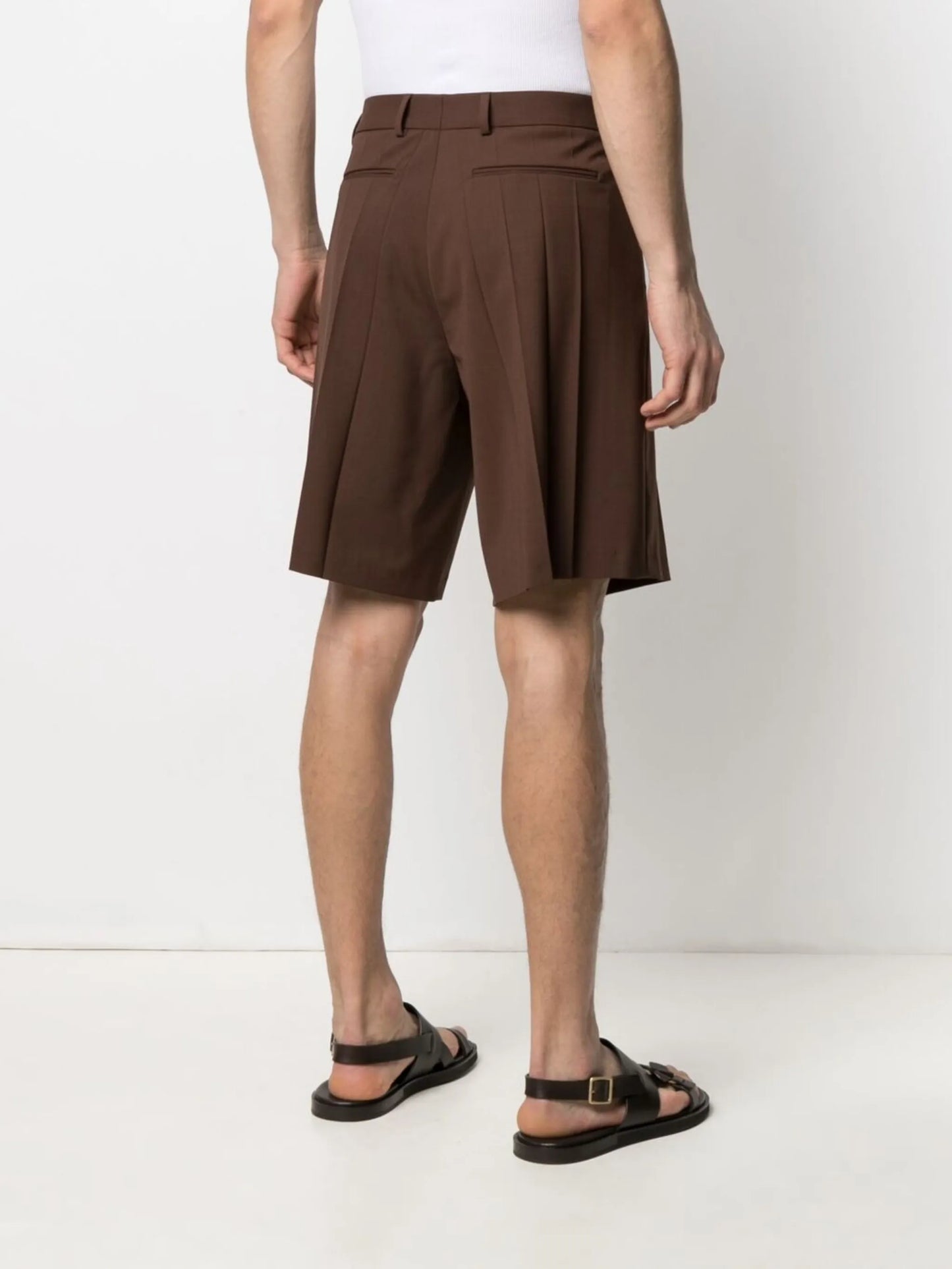 pleat-detail shorts