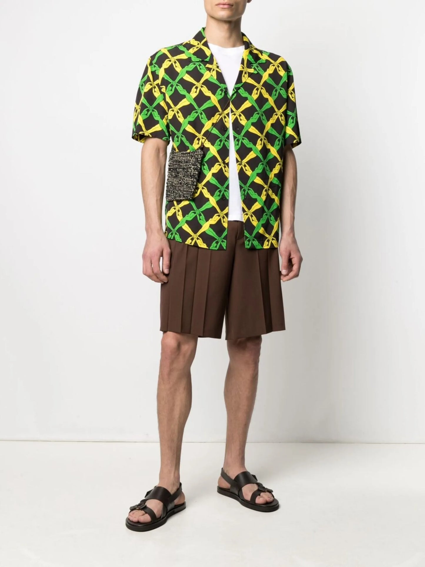 pleat-detail shorts