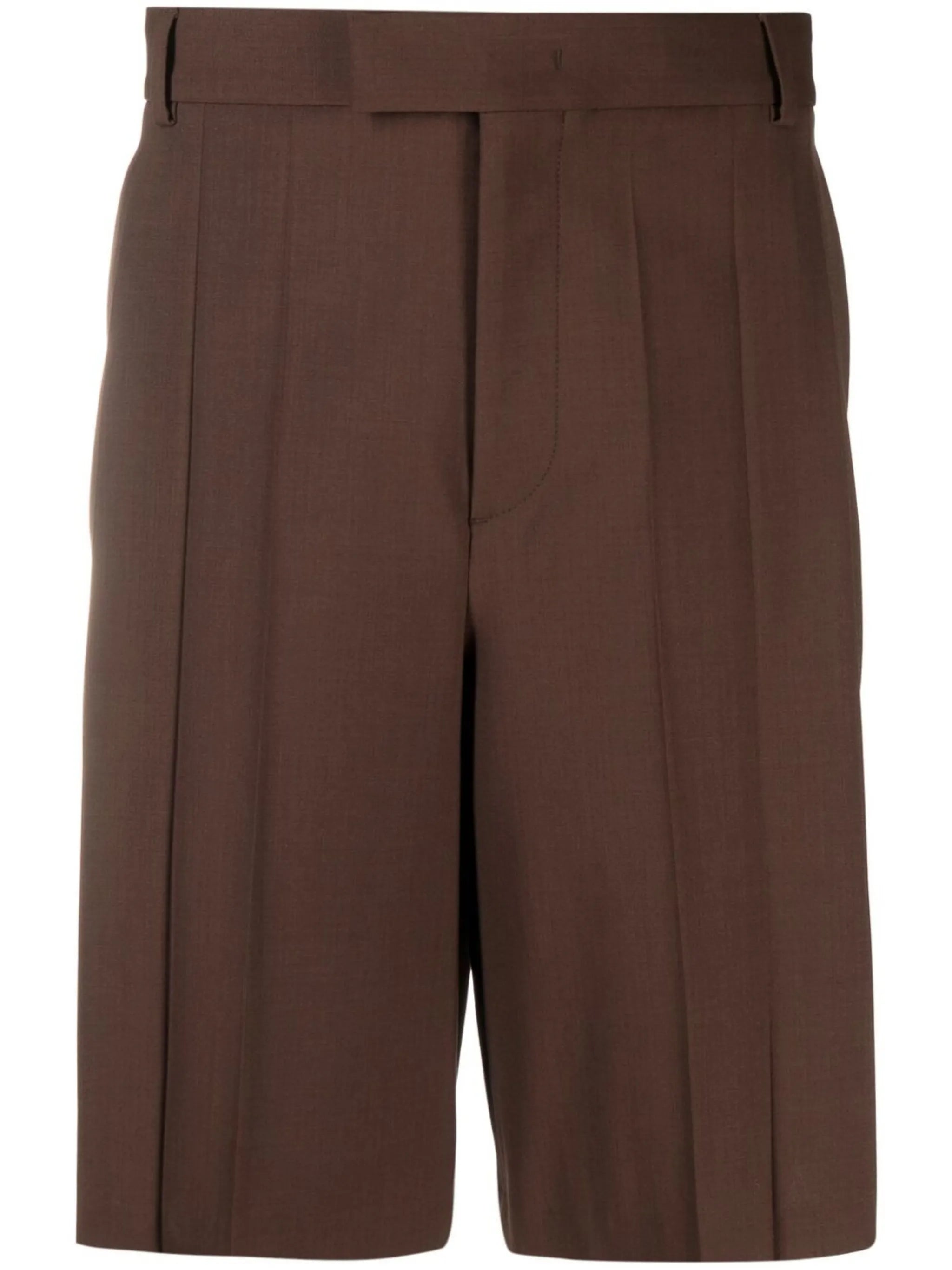 pleat-detail shorts