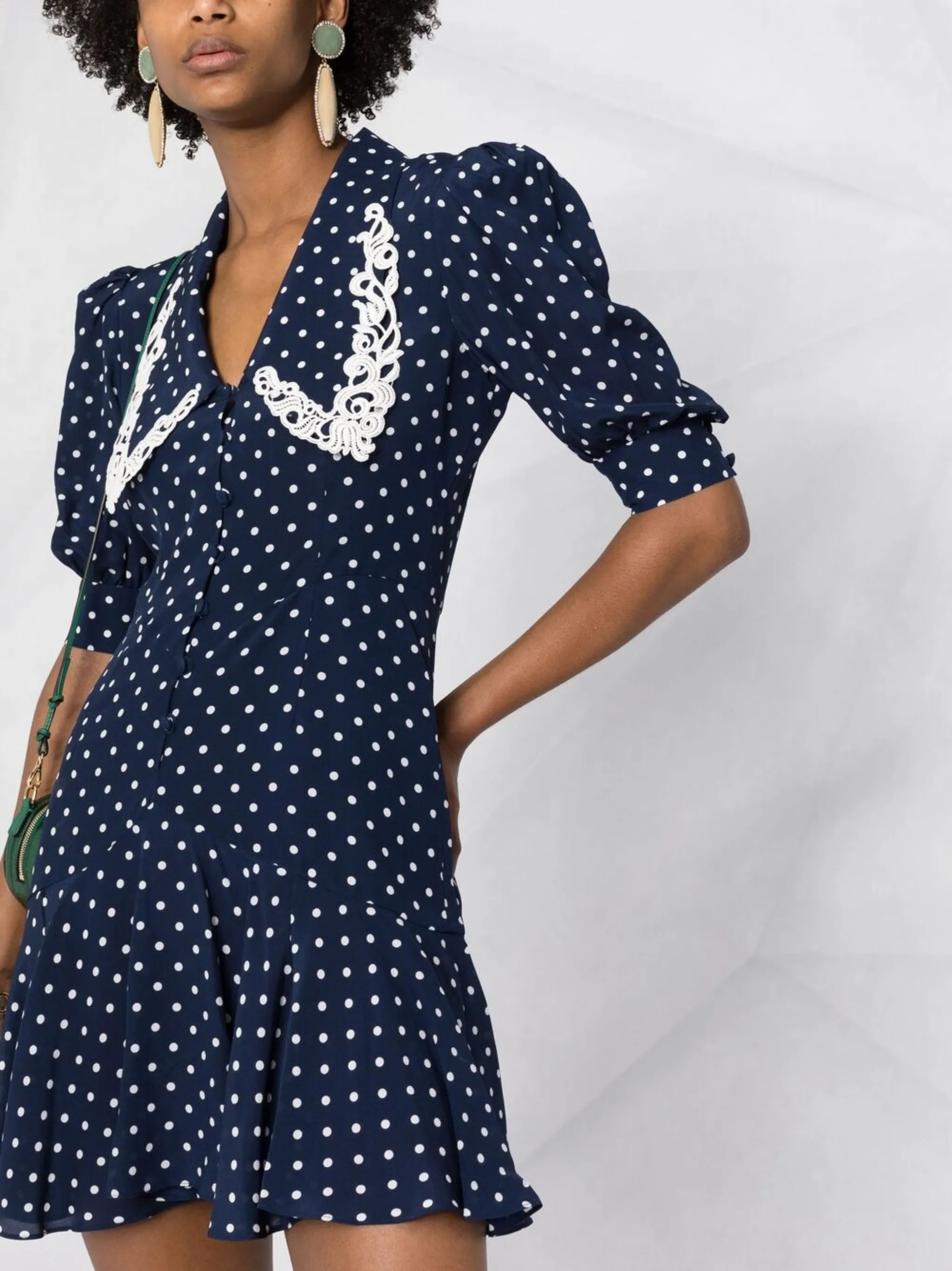 polka-dot print dress