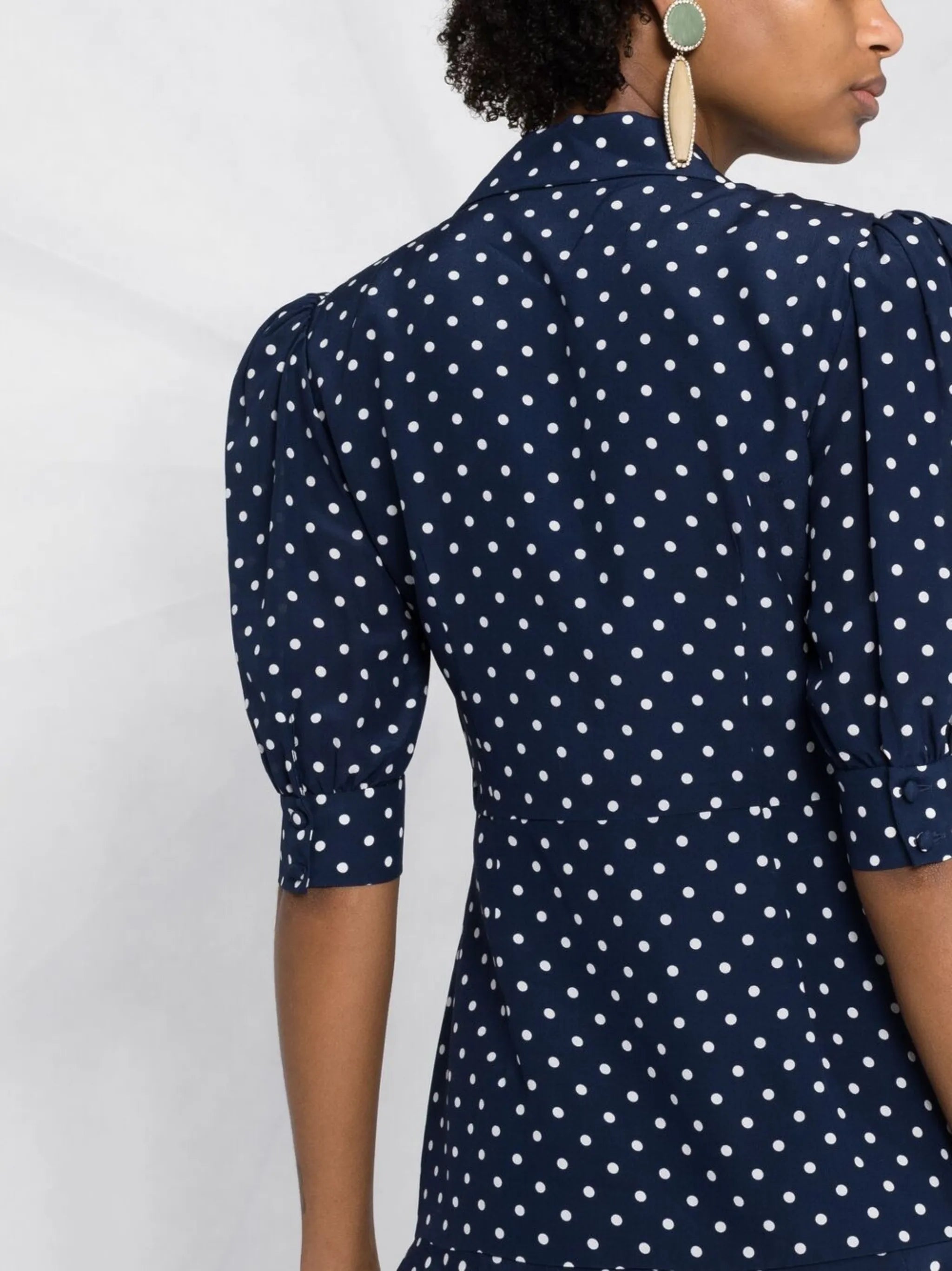 polka-dot print dress