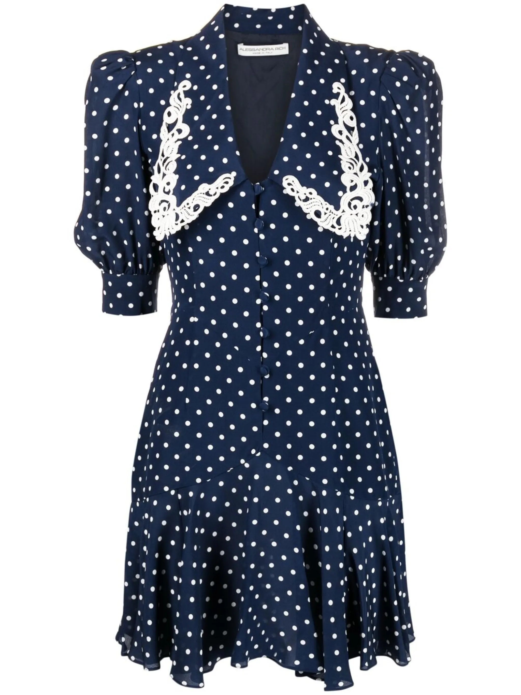 polka-dot print dress