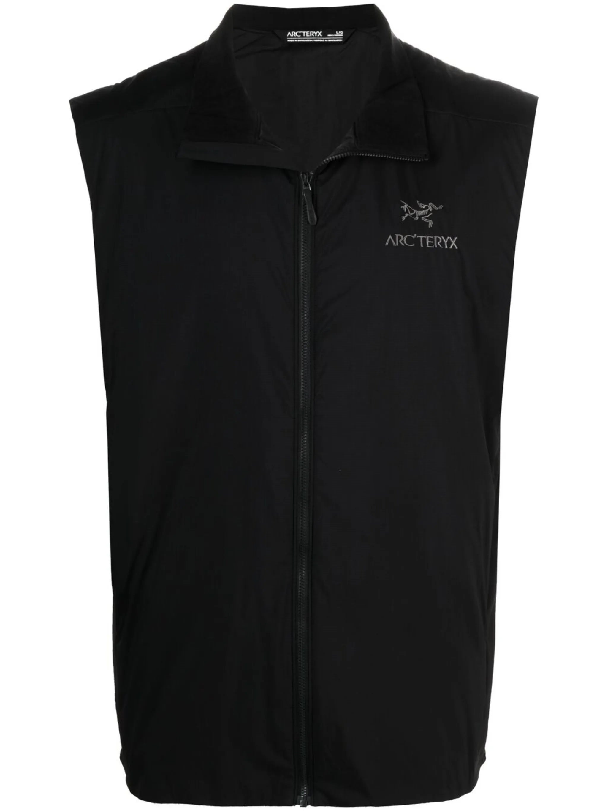 Atom embroidered logo gilet