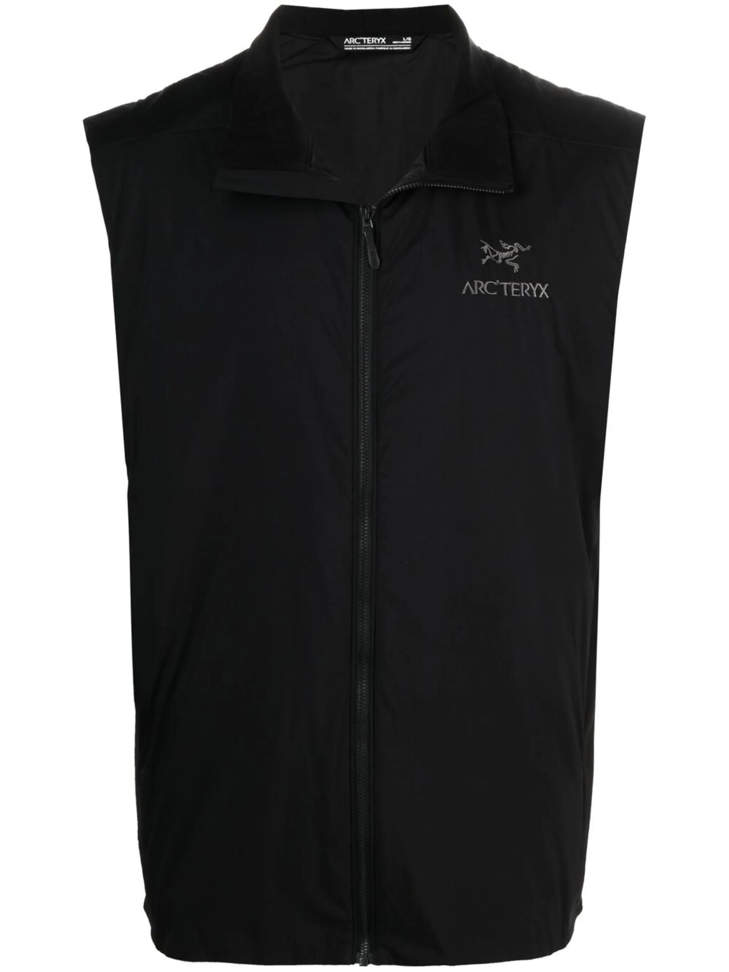 Atom embroidered logo gilet