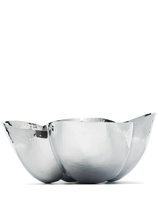 Cloud hammered sculptural bowl
