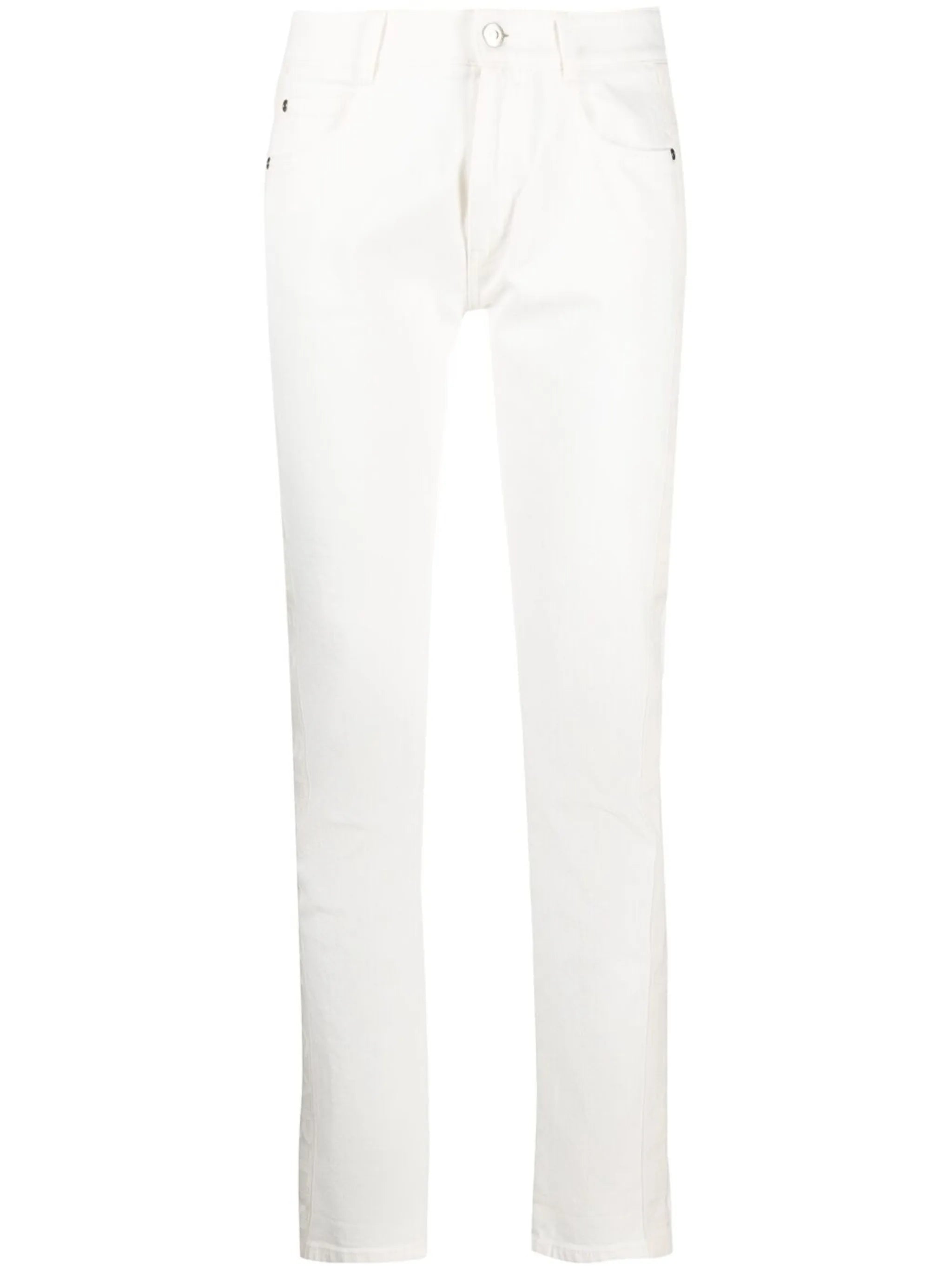 slim-cut jeans