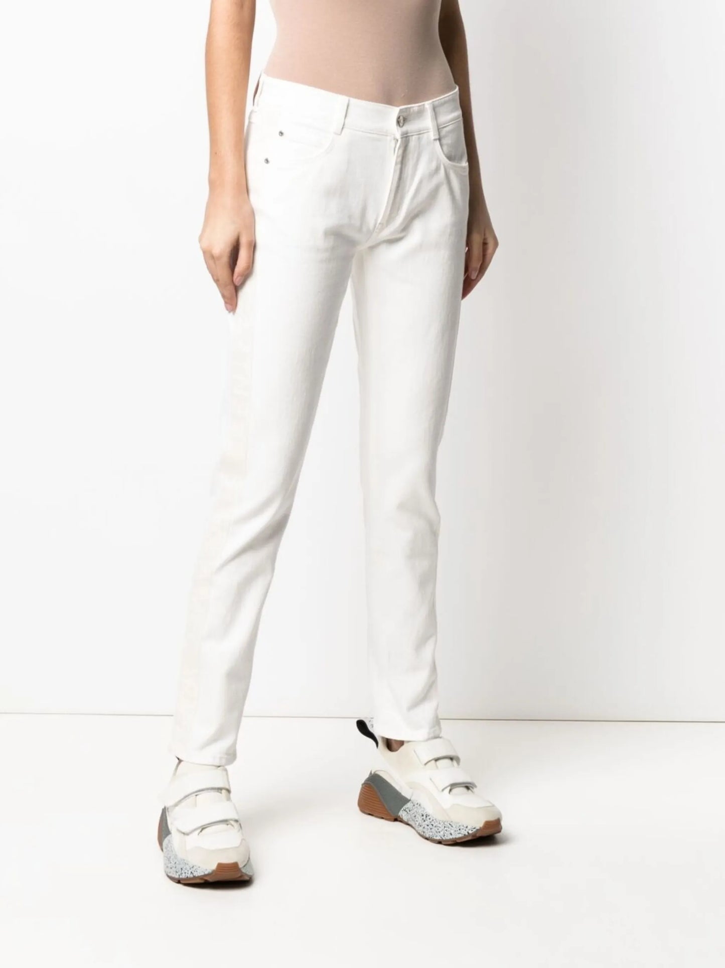 slim-cut jeans