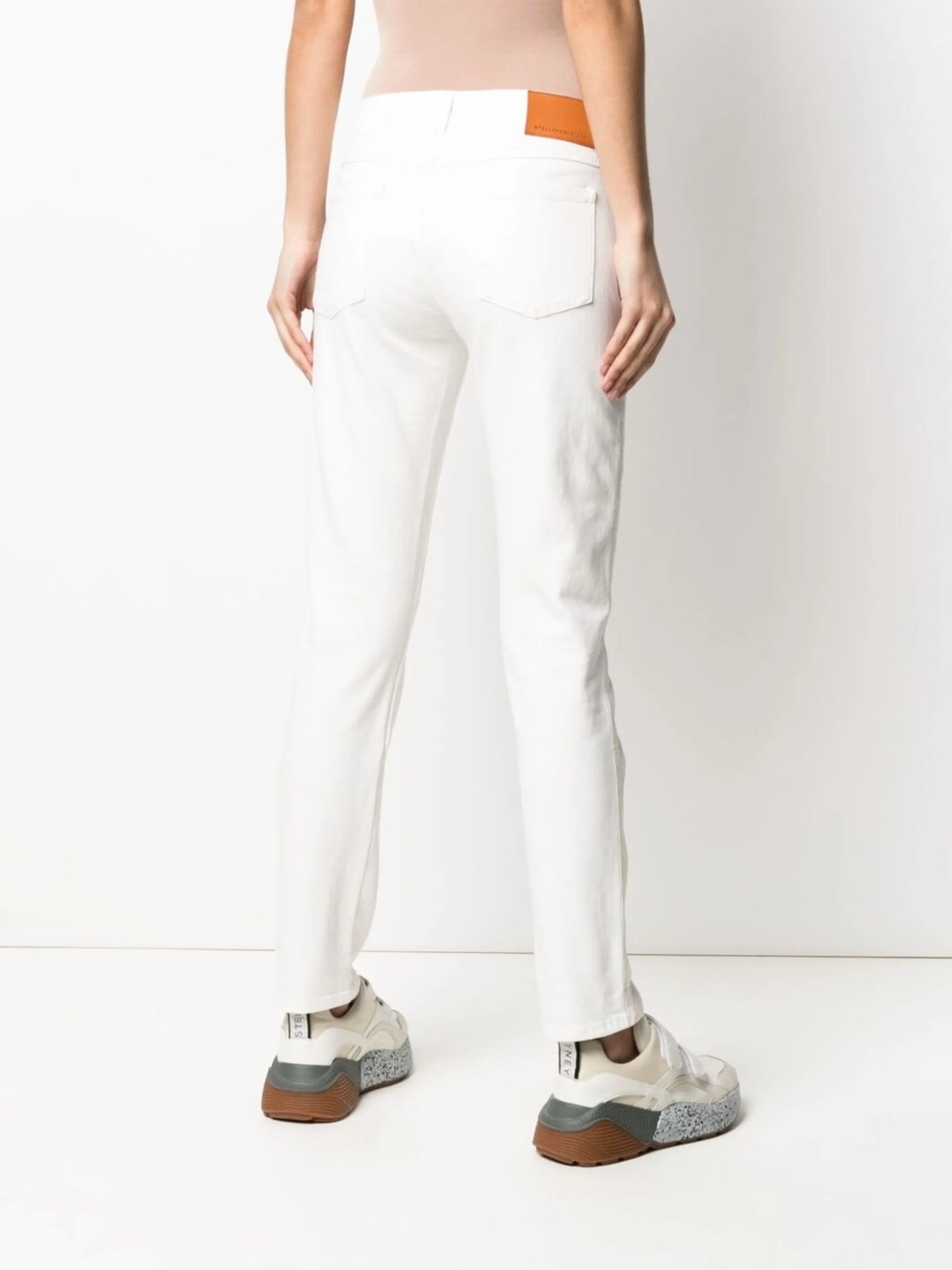slim-cut jeans