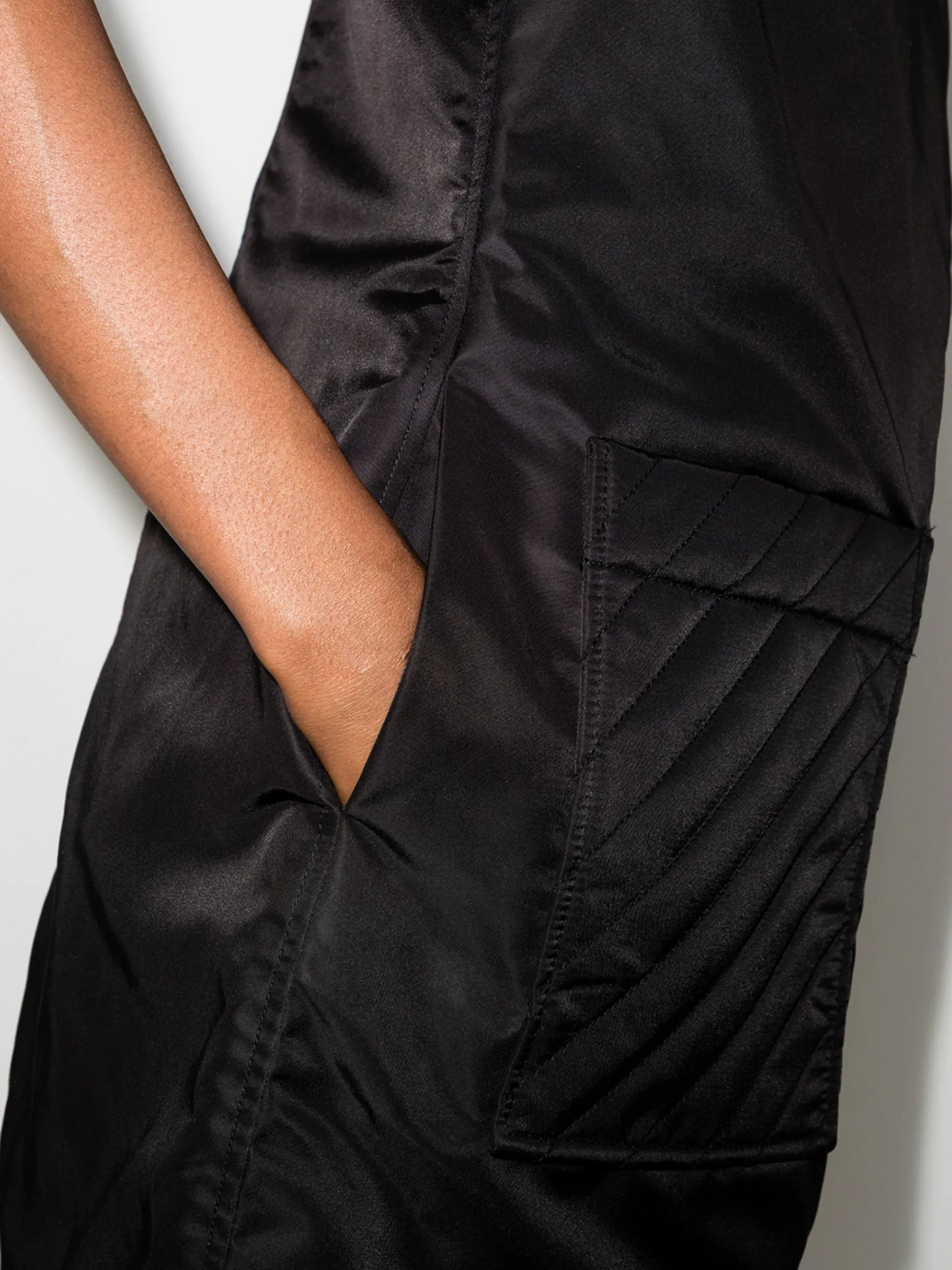 asymmetric-zip mini dress