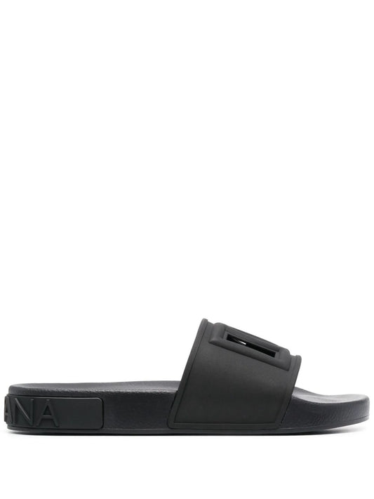 logo-embossed pool slides