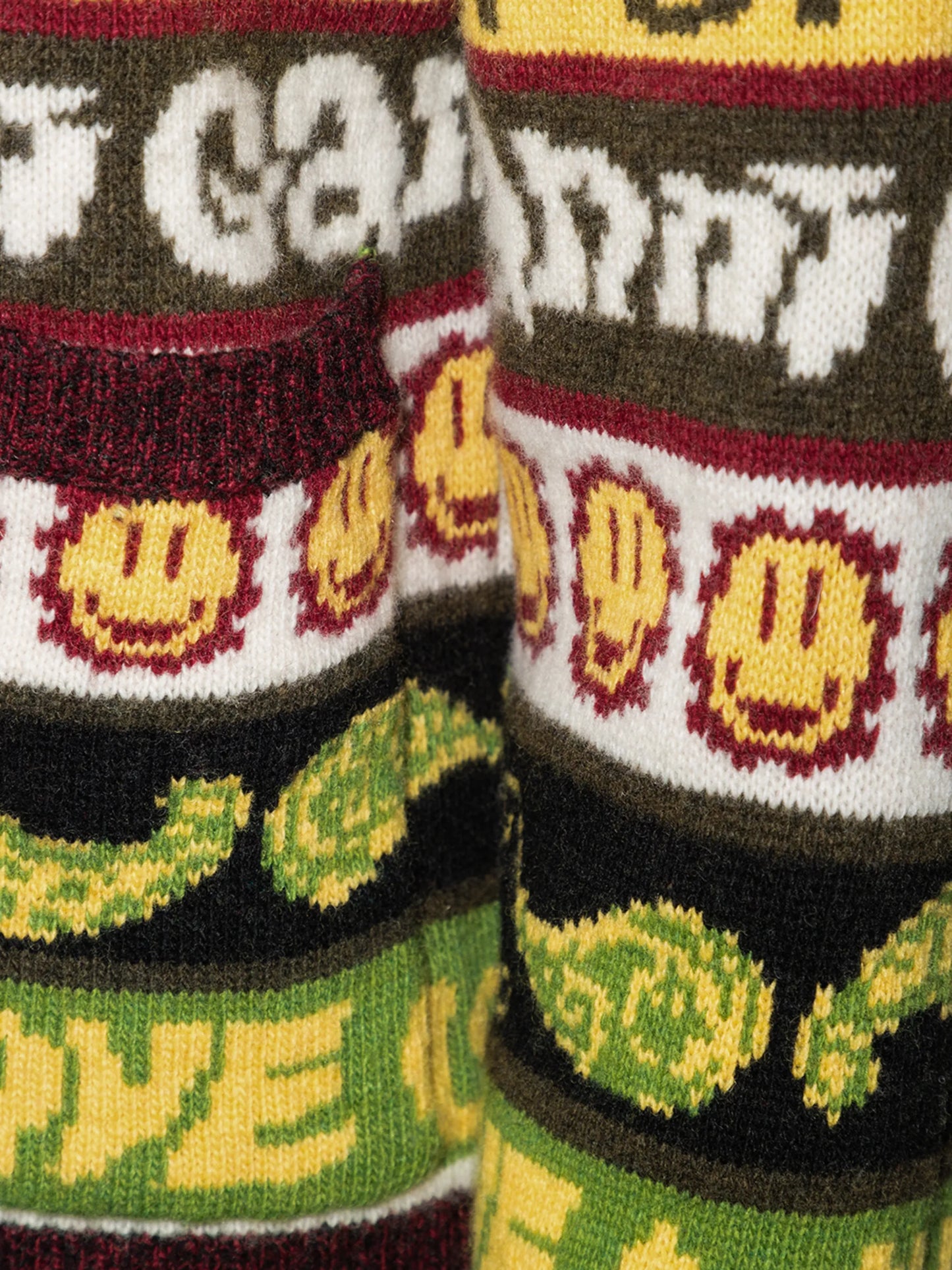 smiley knitted cardigan