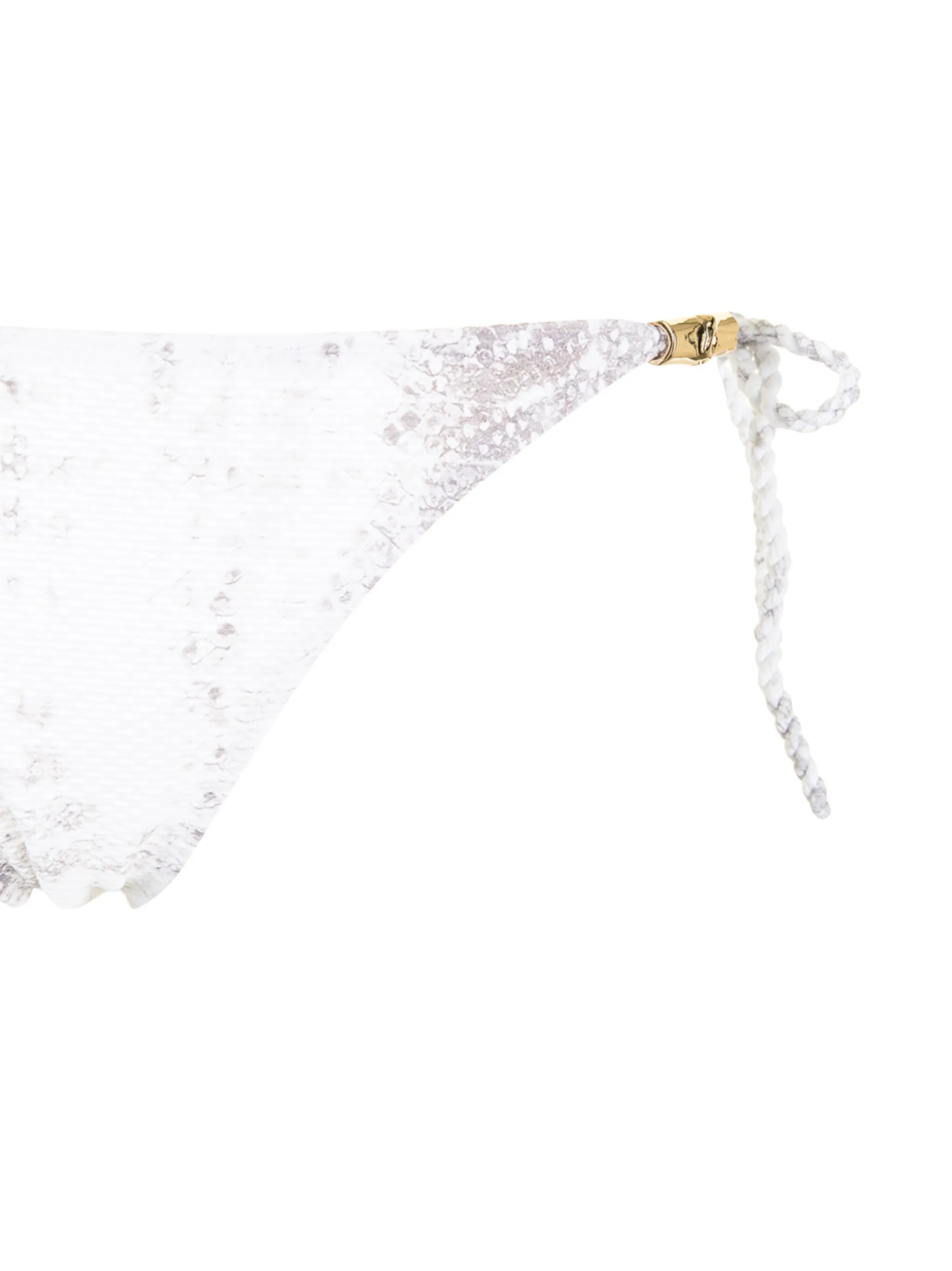 Rope snakeskin-print bikini bottom