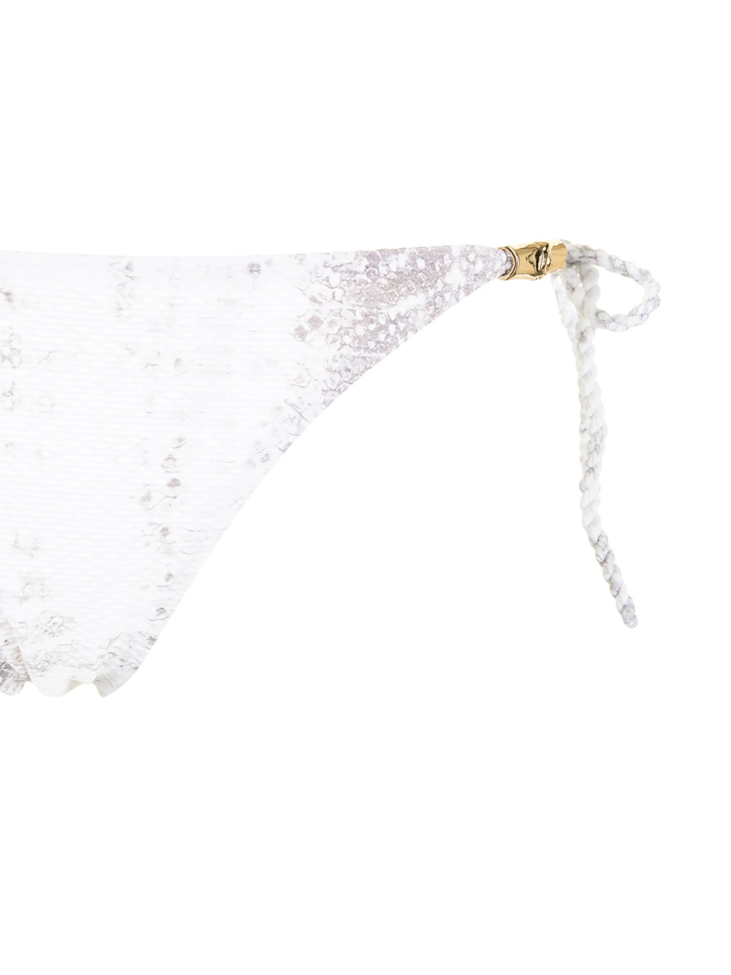 Rope snakeskin-print bikini bottom