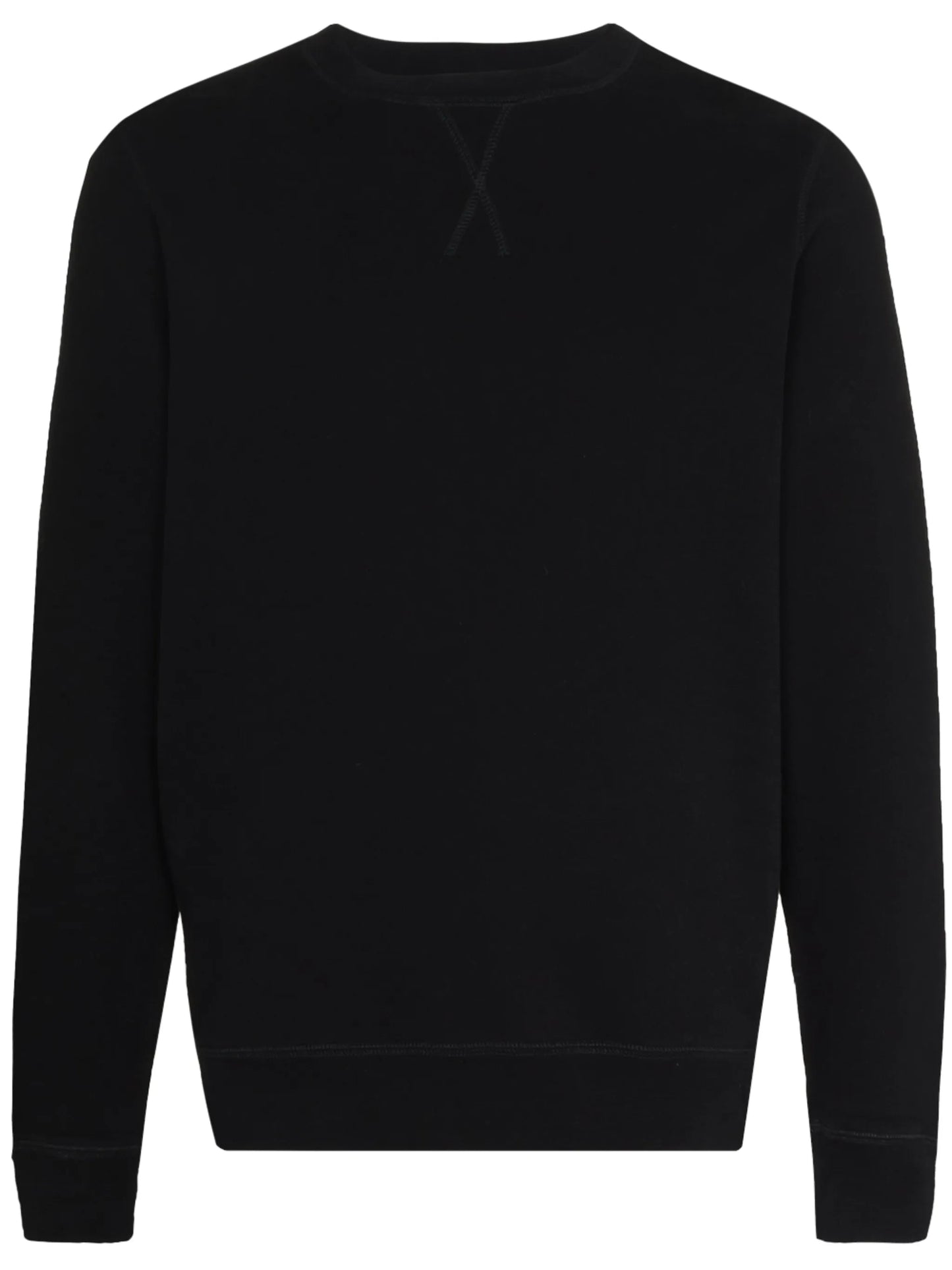 crew-neck long-sleeve sweatshirt