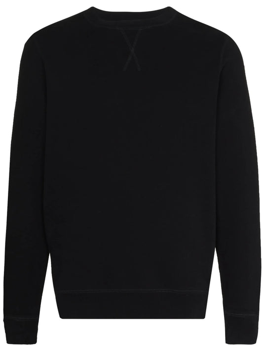 crew-neck long-sleeve sweatshirt