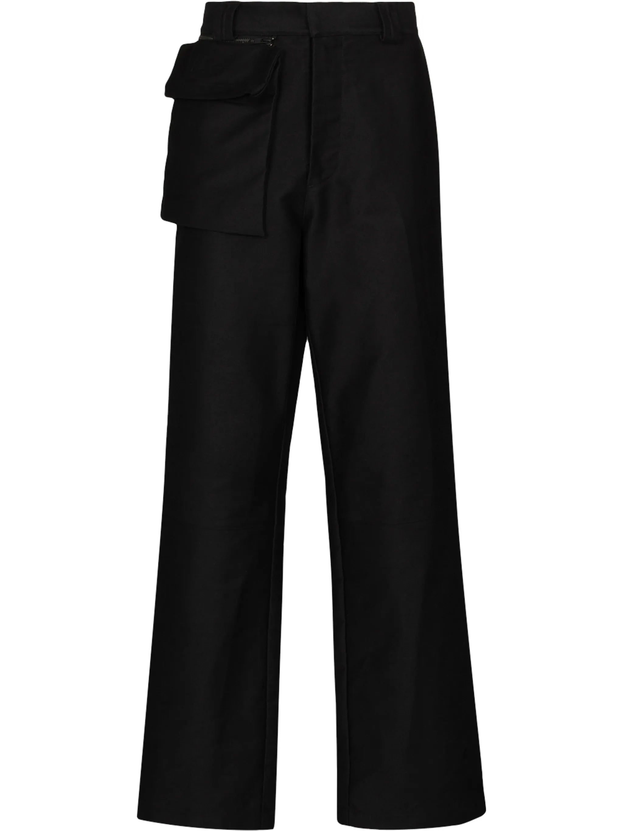 Operator oversized-pocket trousers