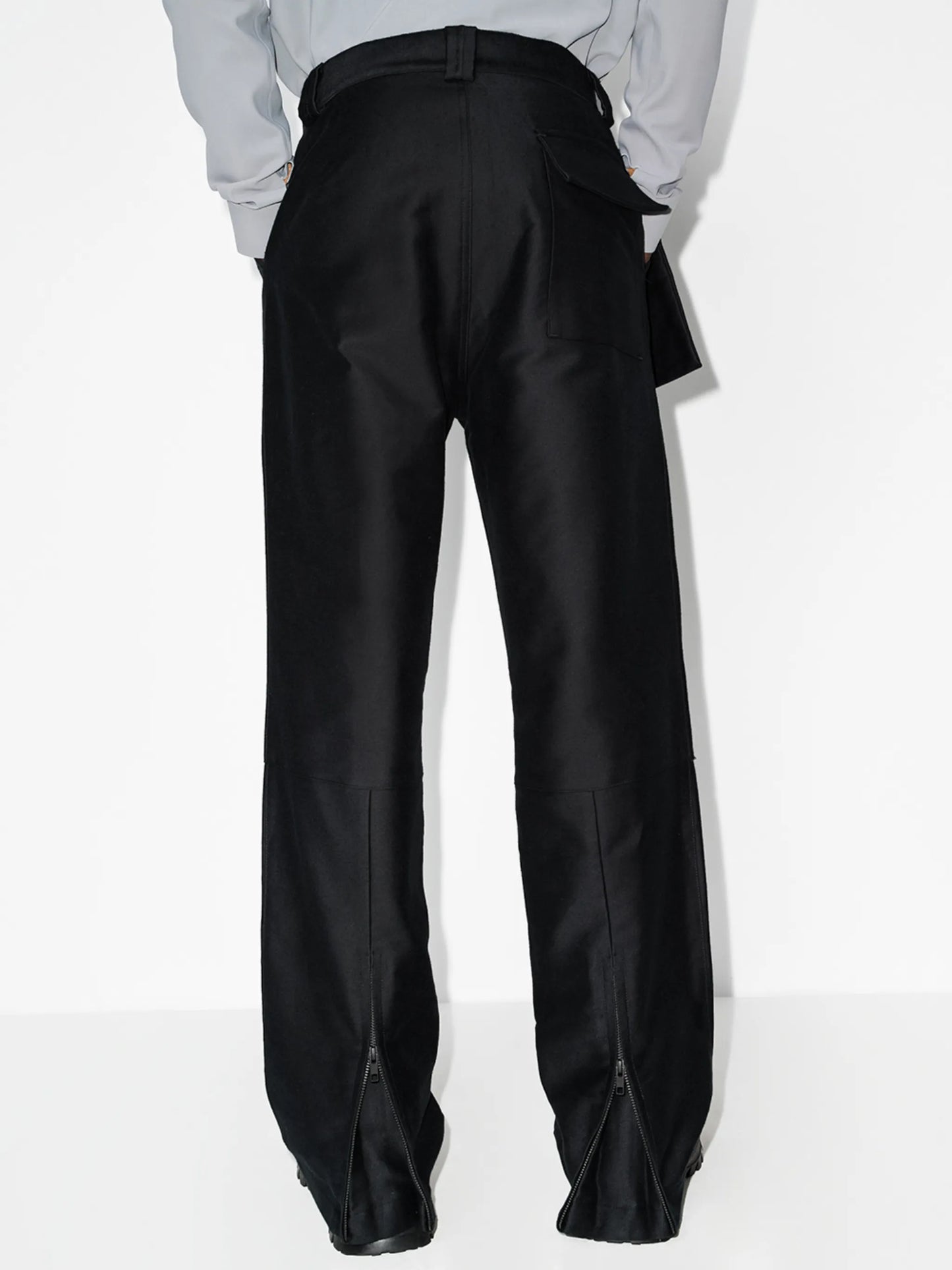 Operator oversized-pocket trousers