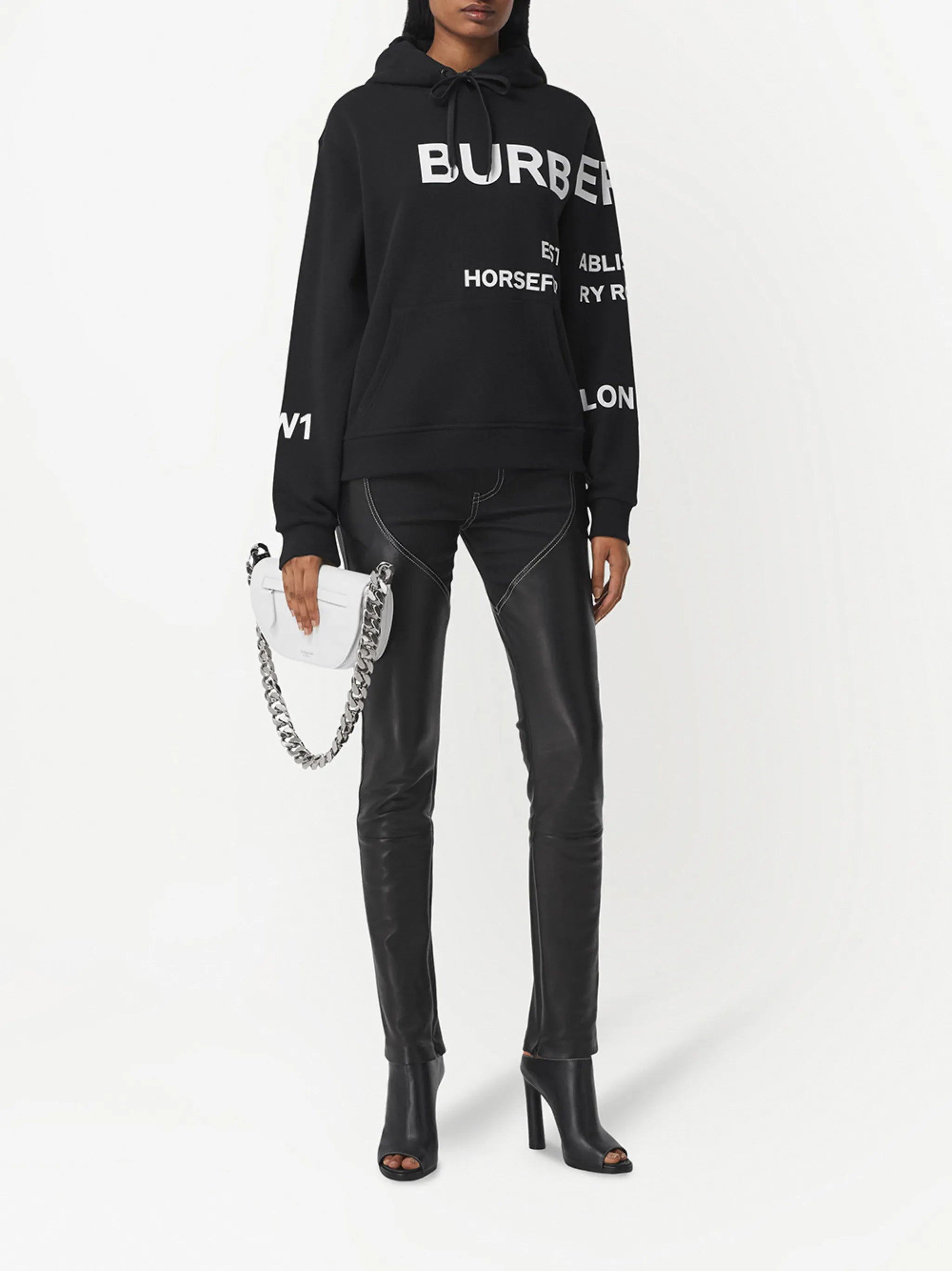 Horseferry-print hoodie