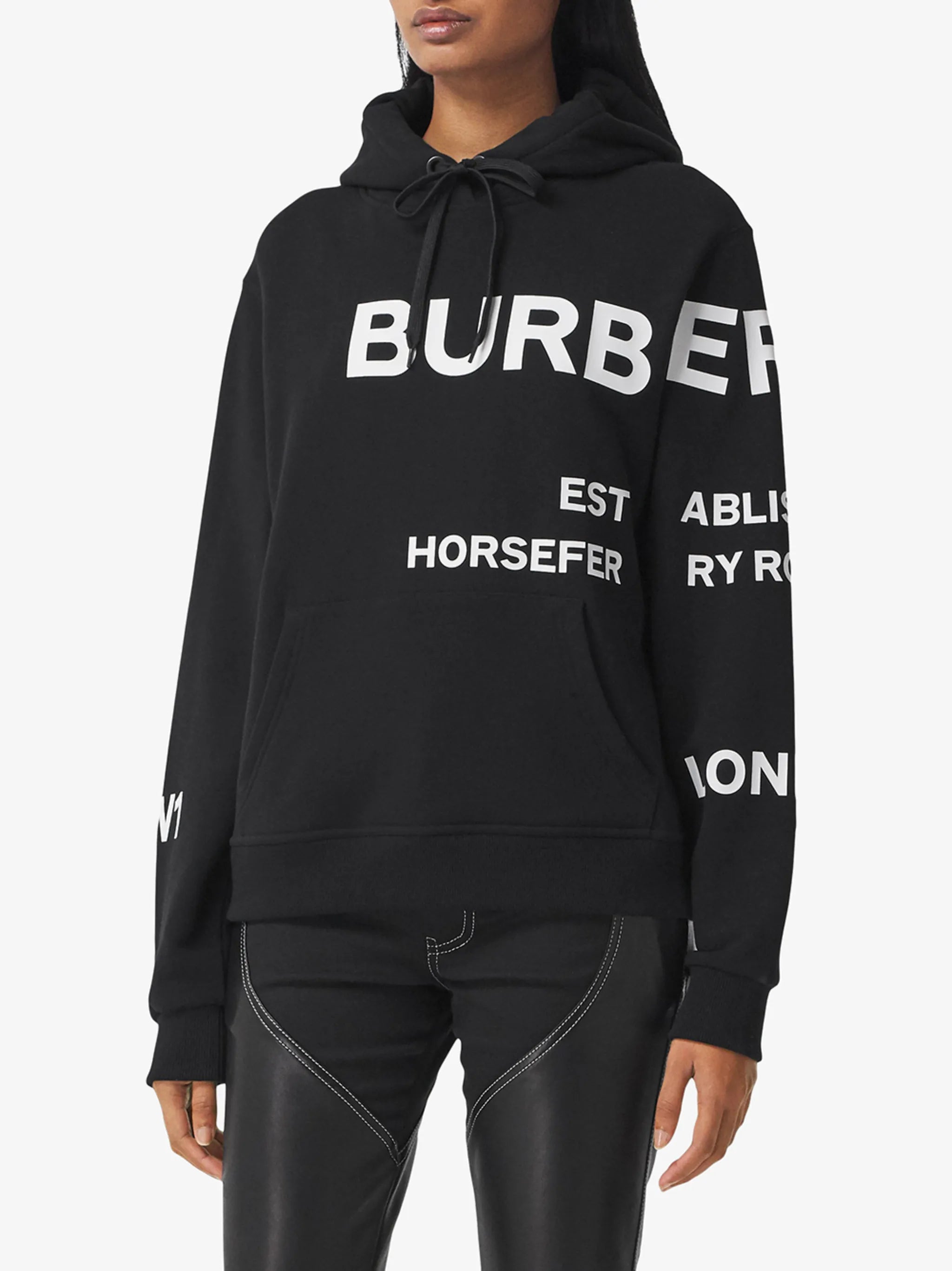 Horseferry-print hoodie