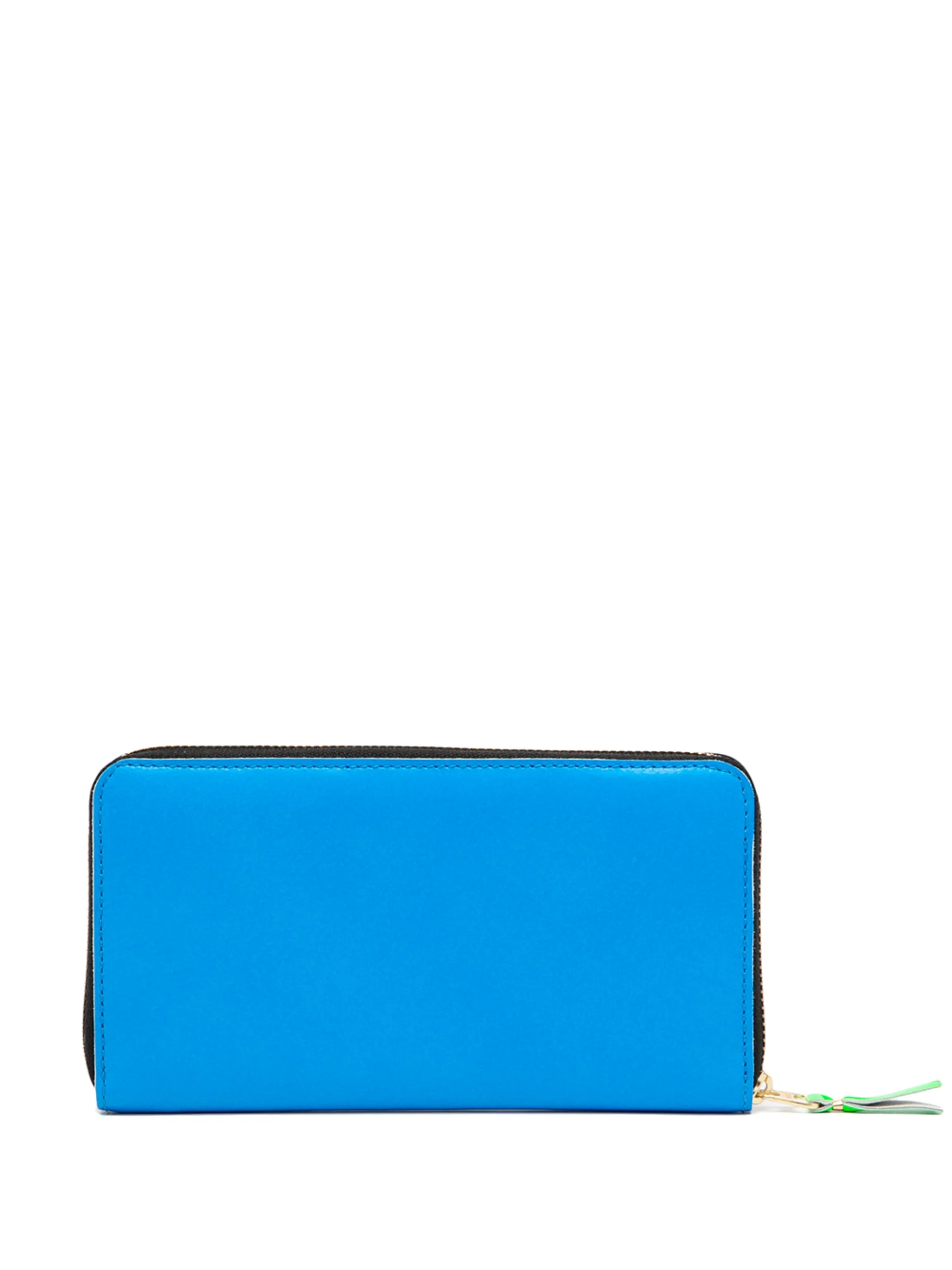 debossed logo zipped wallet
