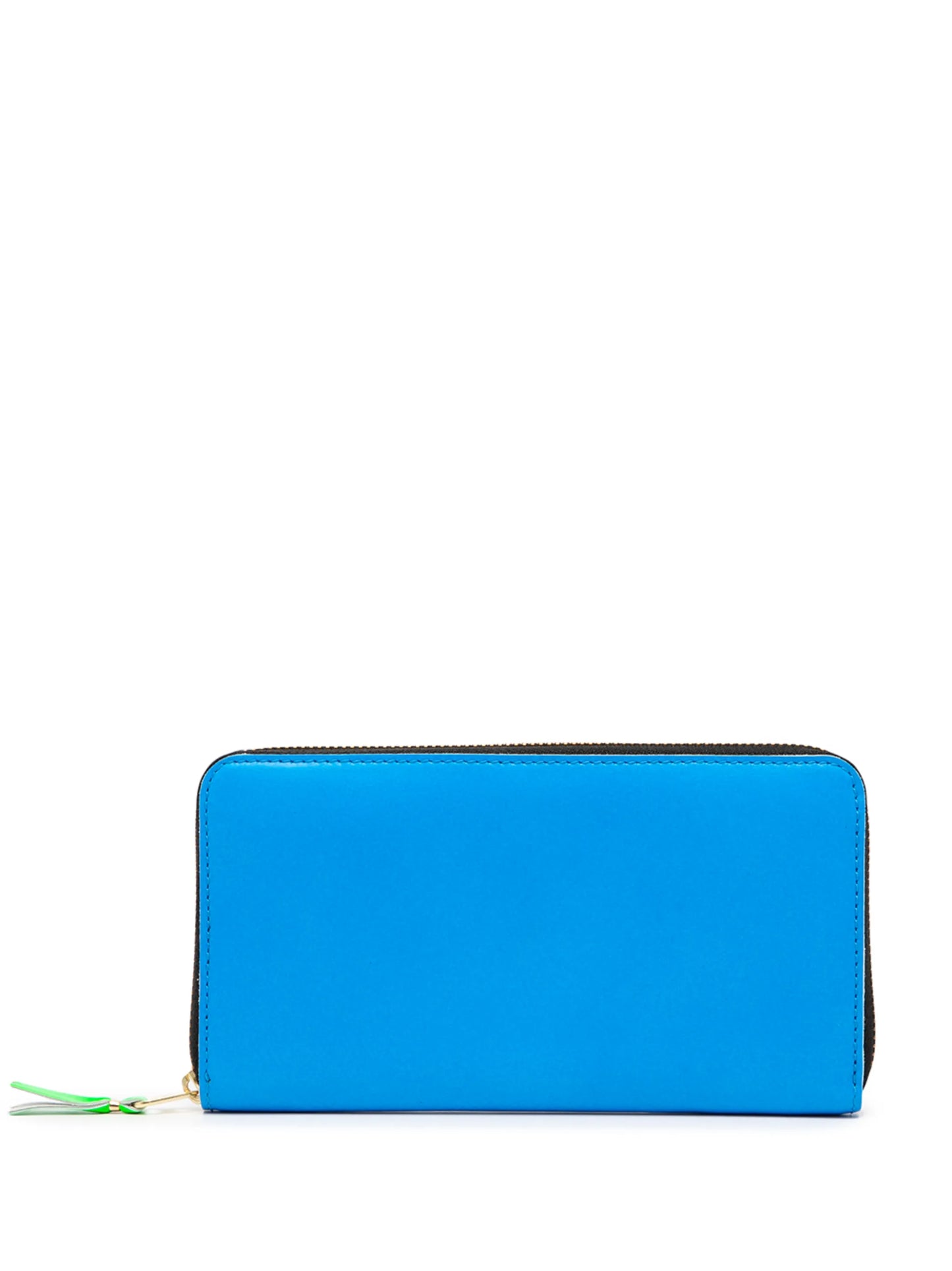 debossed logo zipped wallet