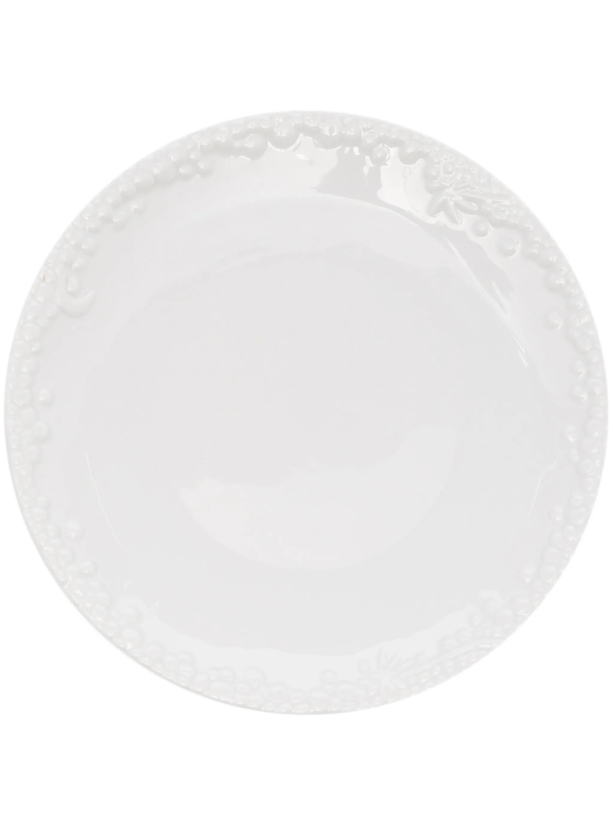 Haas Mojave embossed porcelain dessert plate