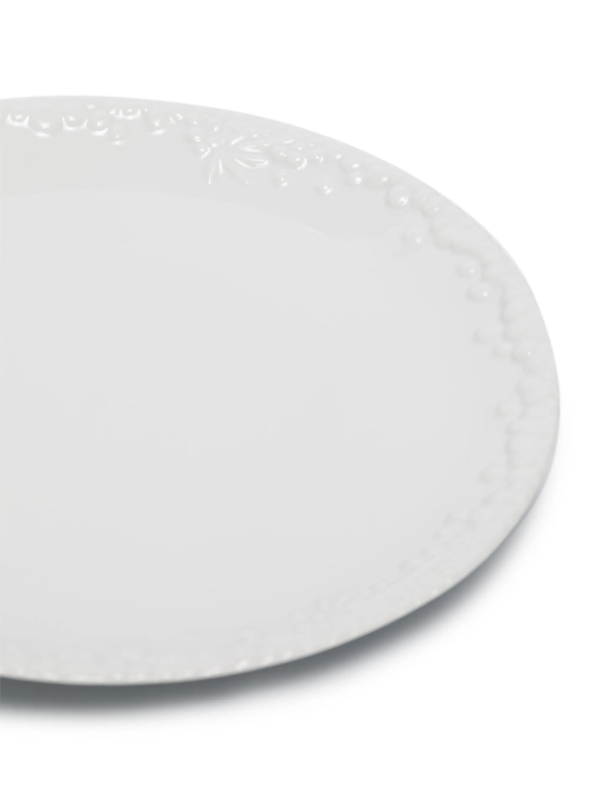 Haas Mojave embossed porcelain dessert plate