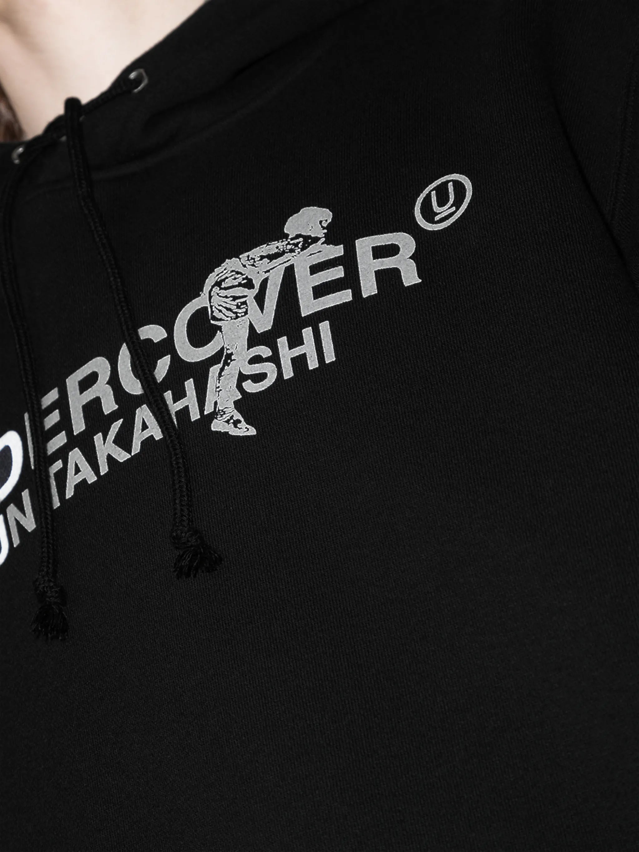 logo-print cotton hoodie