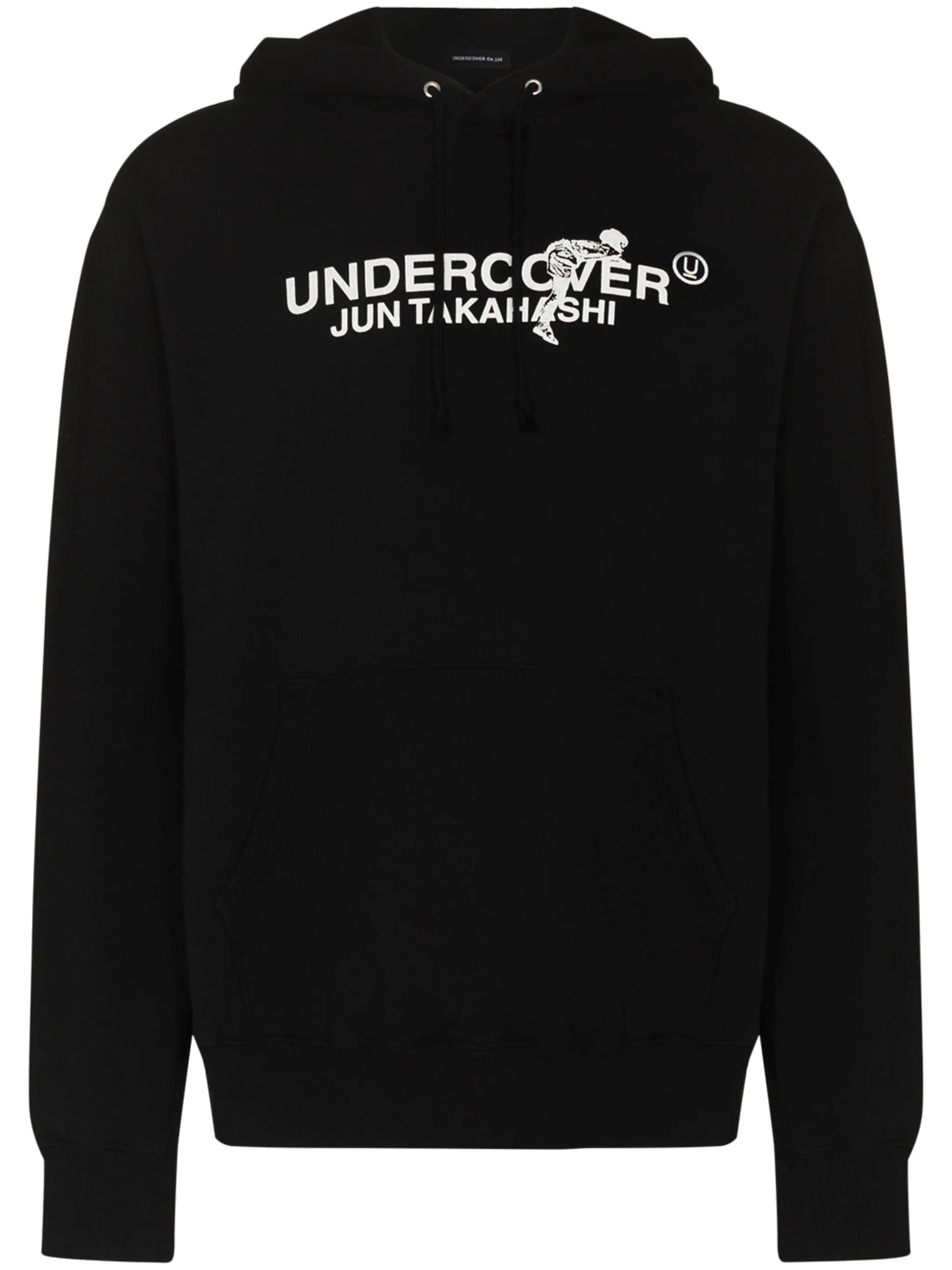 logo-print cotton hoodie