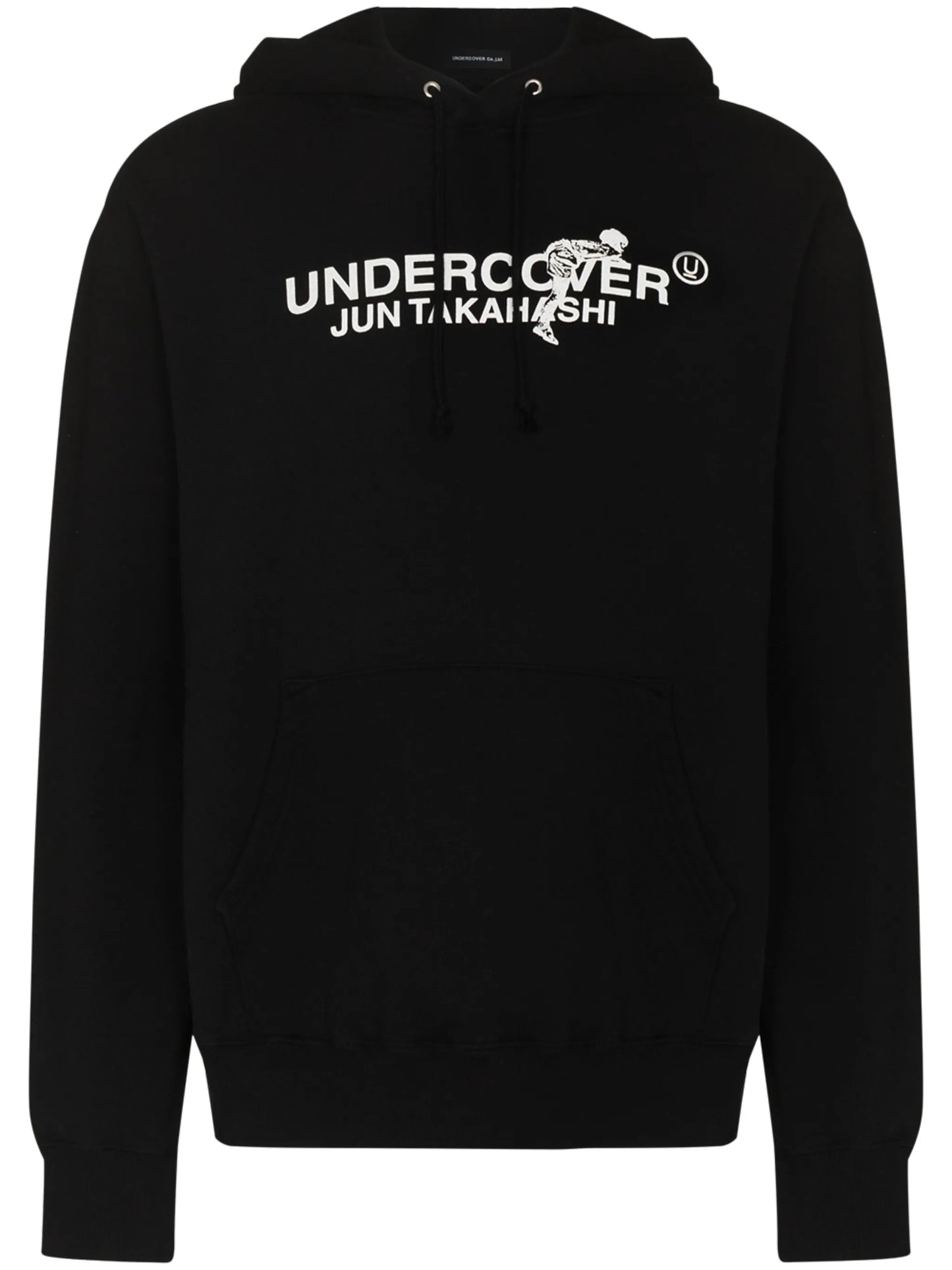 logo-print cotton hoodie