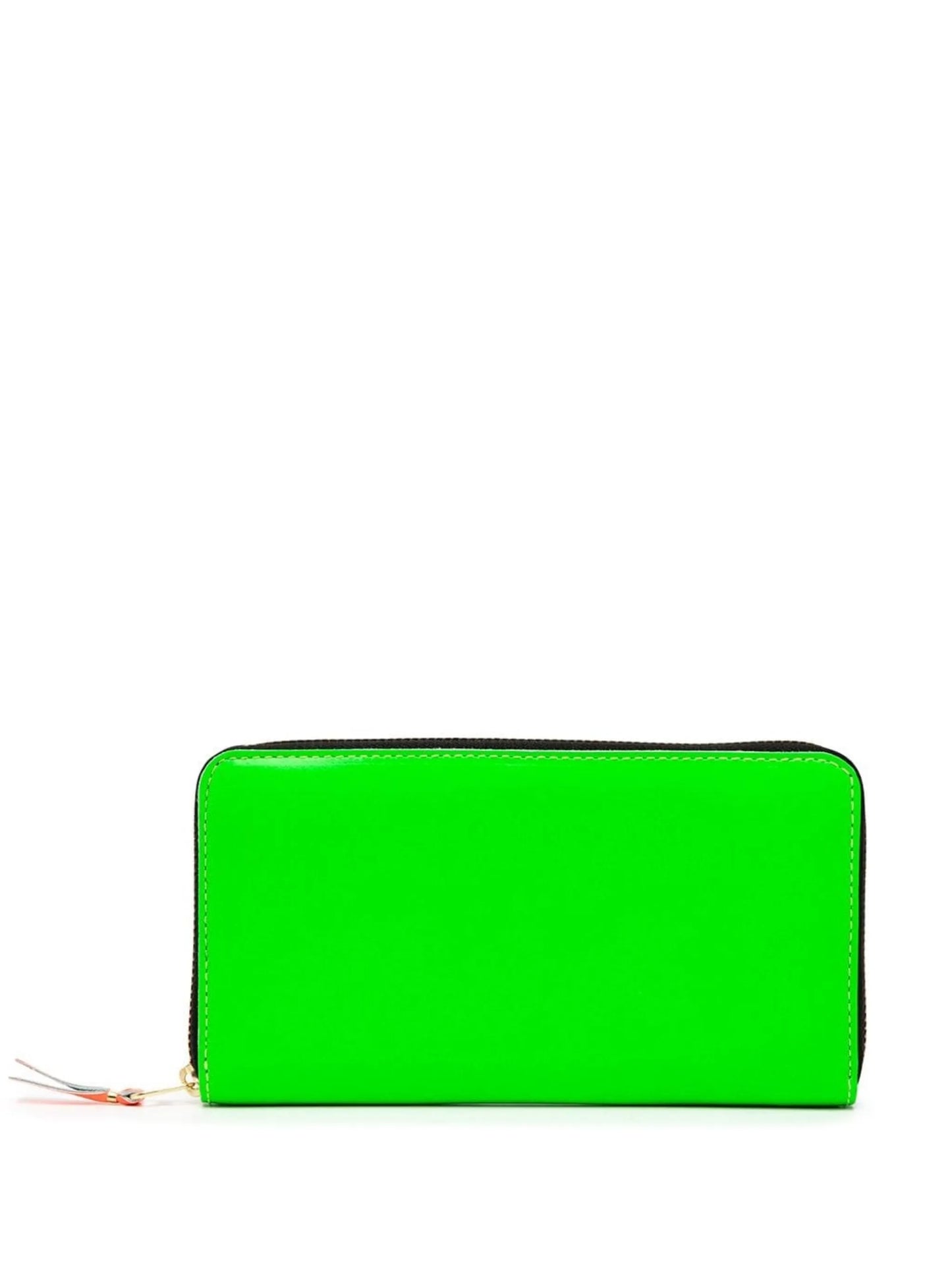 Super Fluo zip-around leather wallet