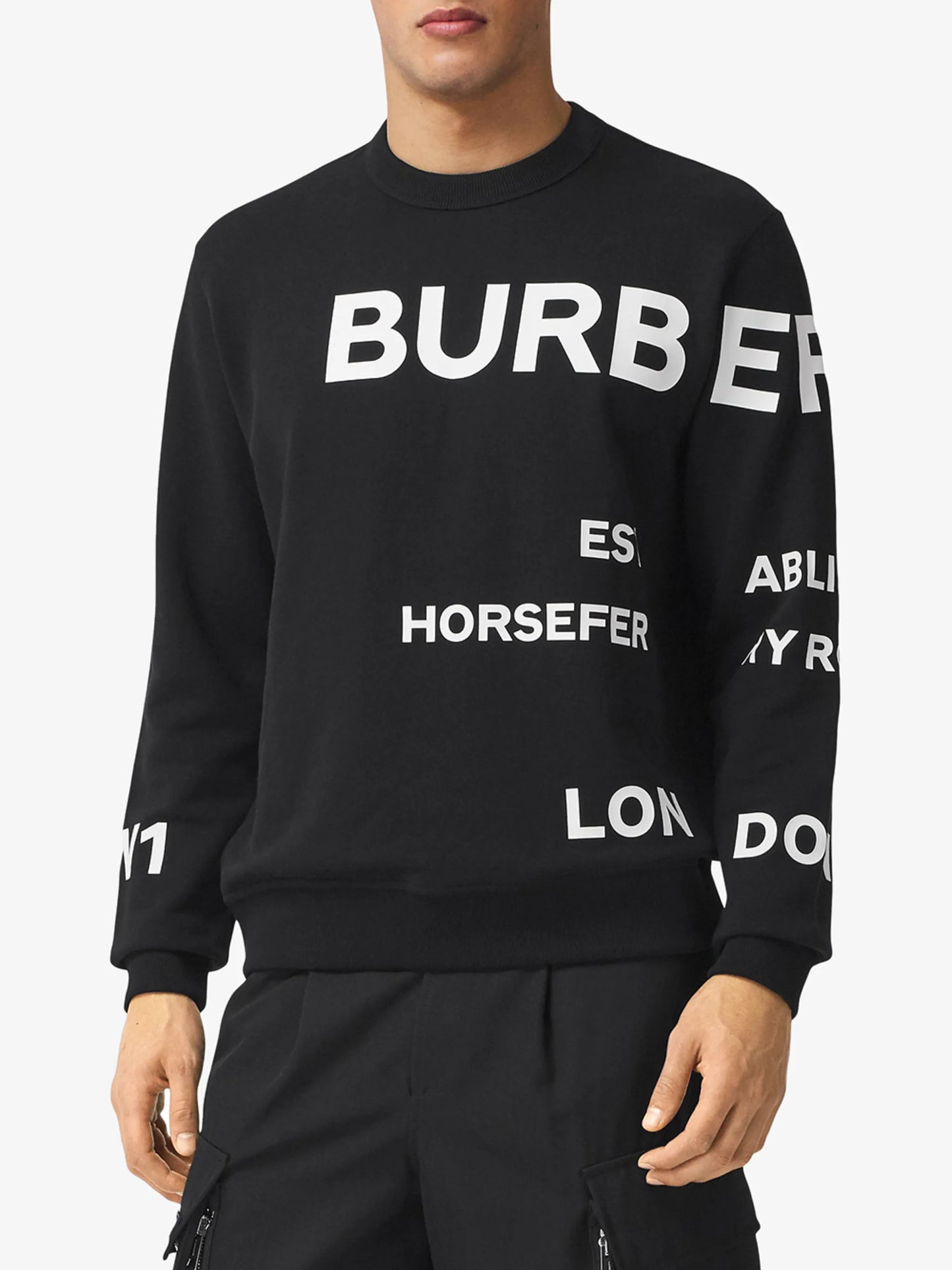 Horseferry-print cotton sweatshirt