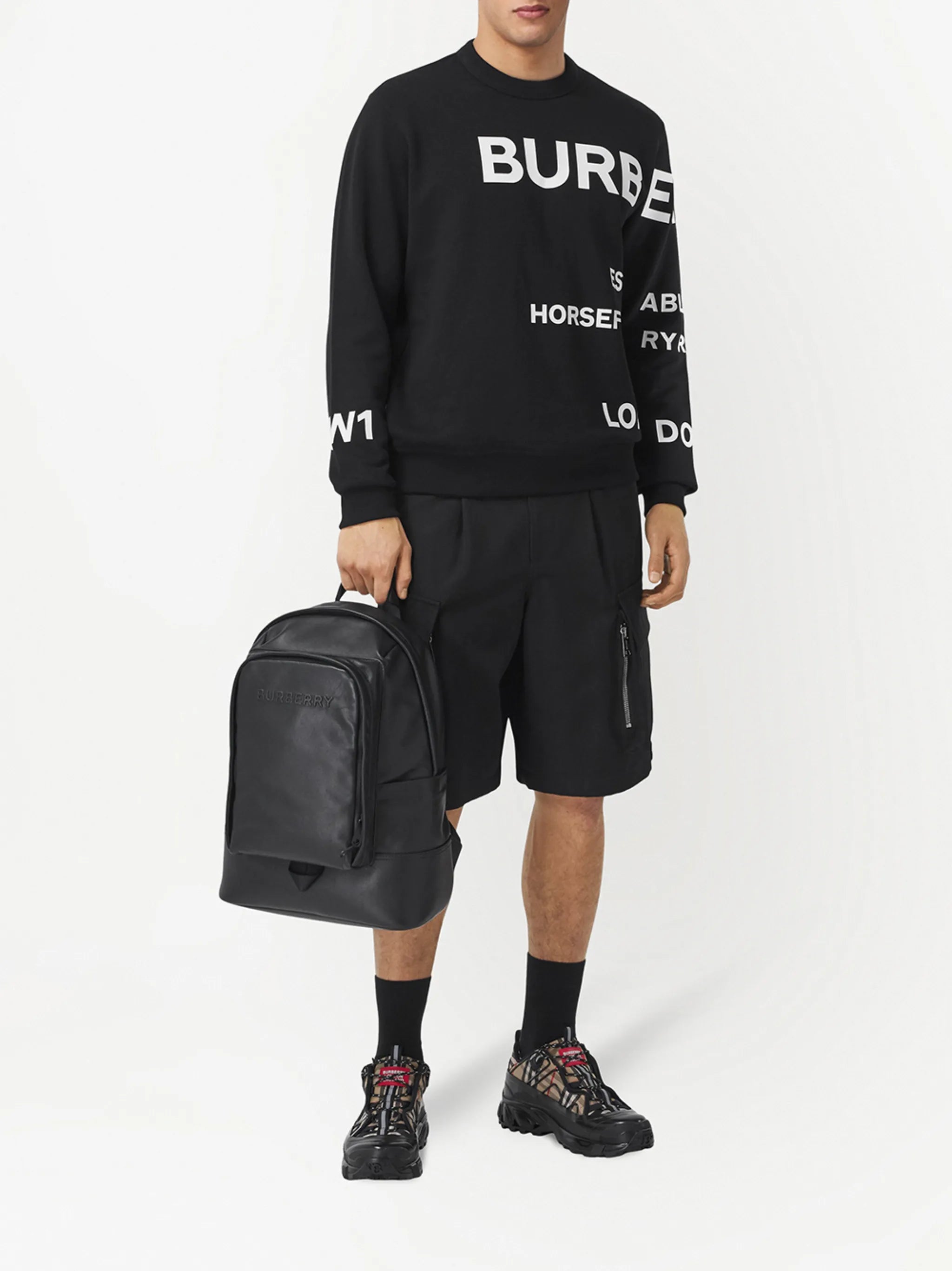 Horseferry-print cotton sweatshirt