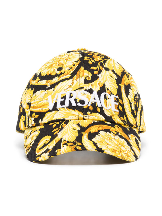 Barocco pattern-print cap