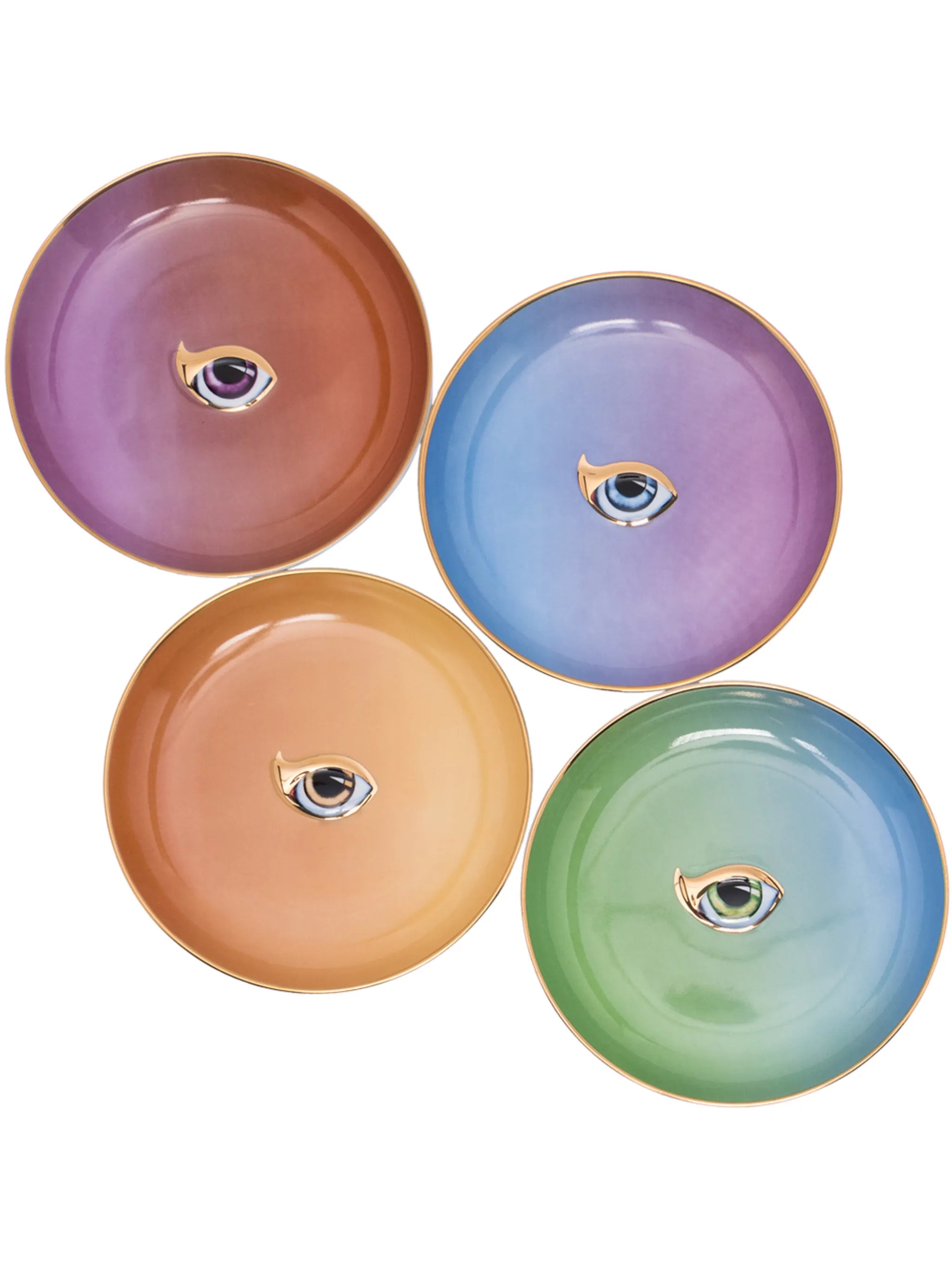 Lito set of four porcelain plates