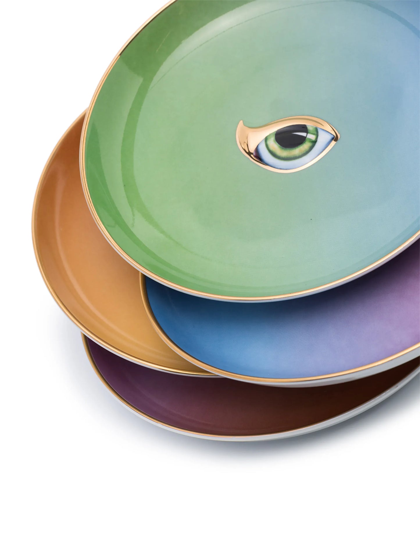 Lito set of four porcelain plates